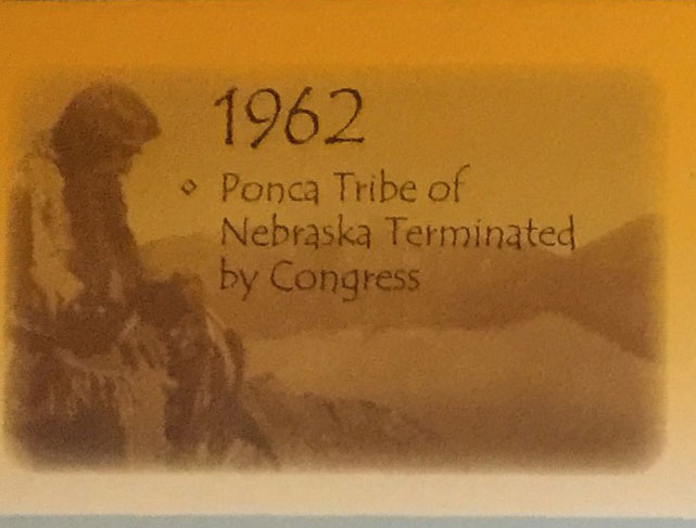 Ponca Tribe of Nebraska Terminated by Congress