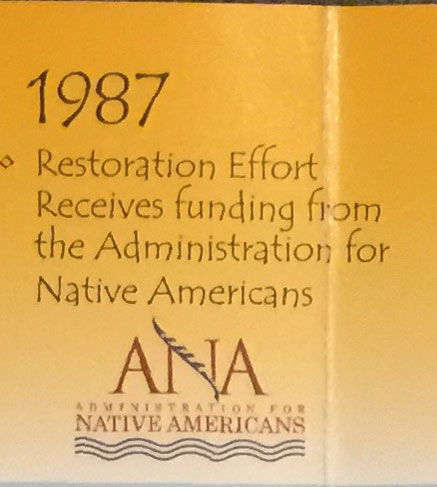 Restoration Effort Receives Funding From the Administration for Native Americans