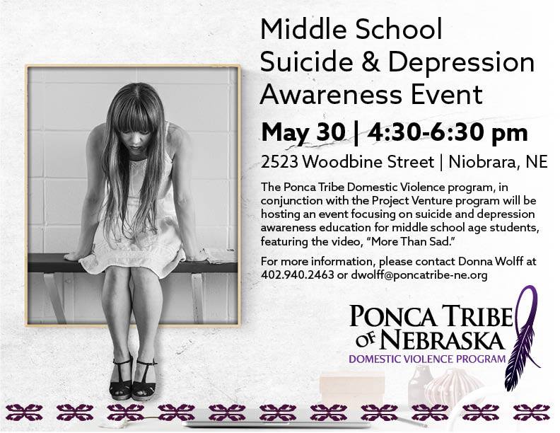 Middle School Suicide & Depression Awareness Event