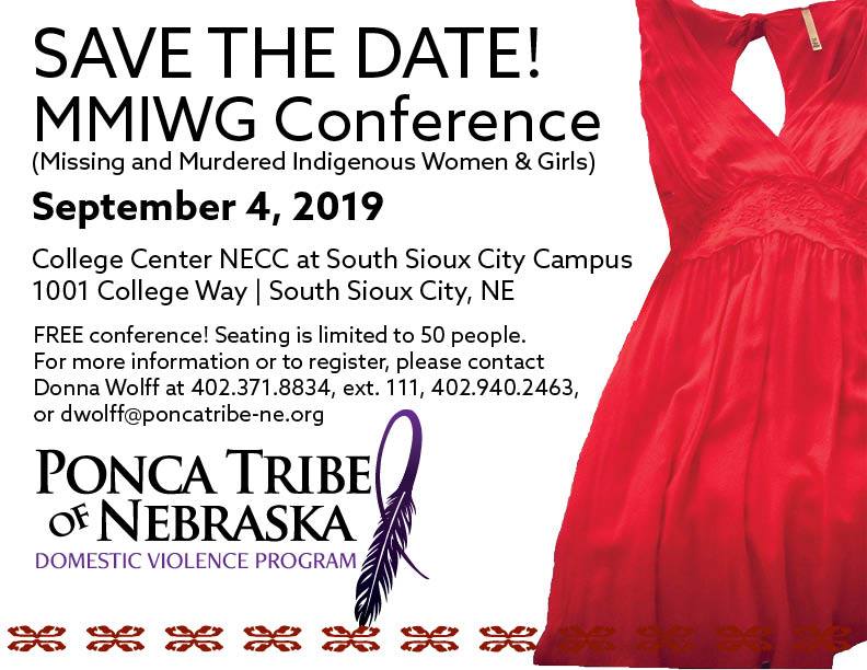 Read more about the article Ponca Tribe to offer a FREE conference on Missing and Murdered Indigenous Women and Girls this Fall