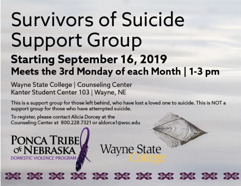 Suicide Support Group to begin in September