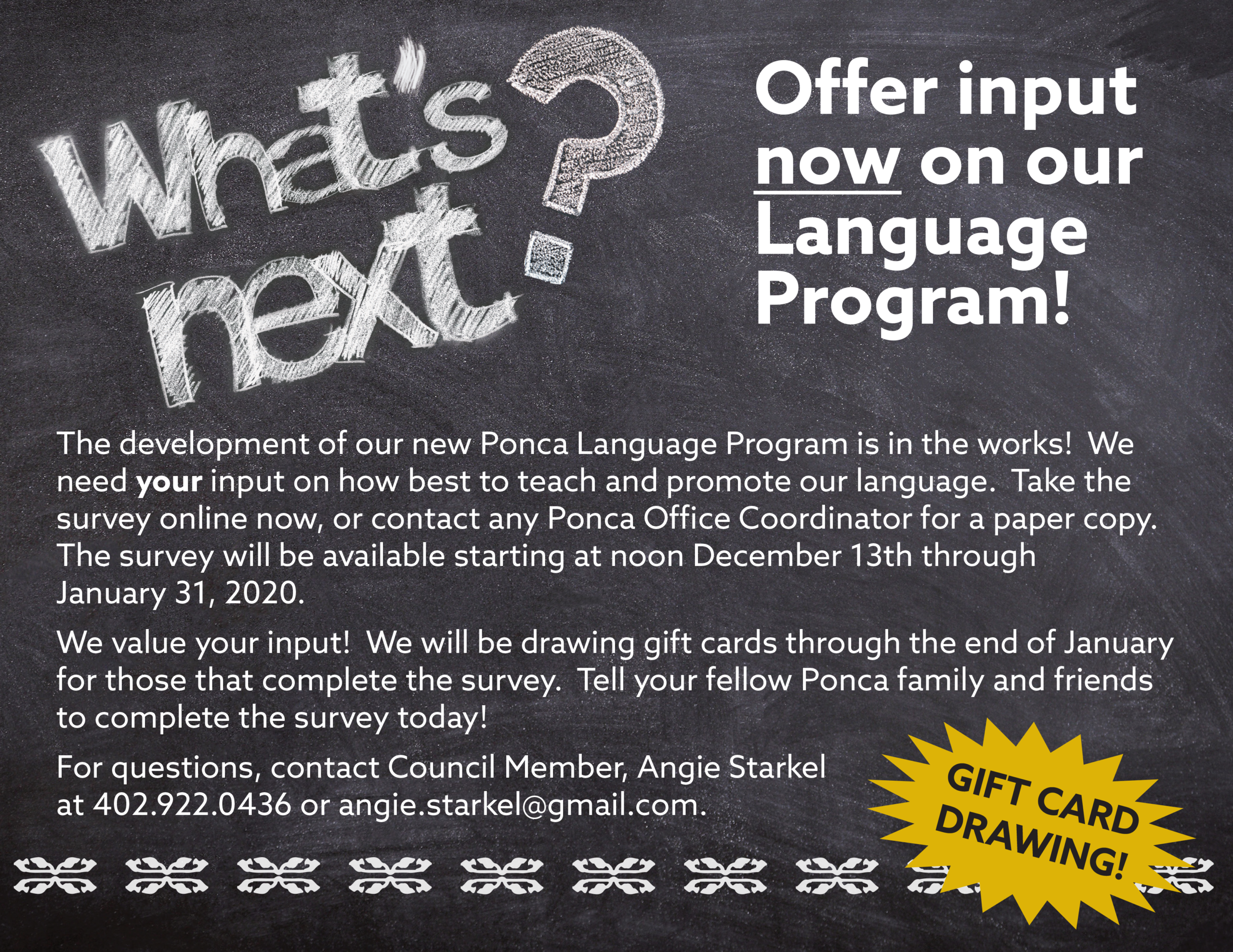 Read more about the article Offer input now on our Language Program!