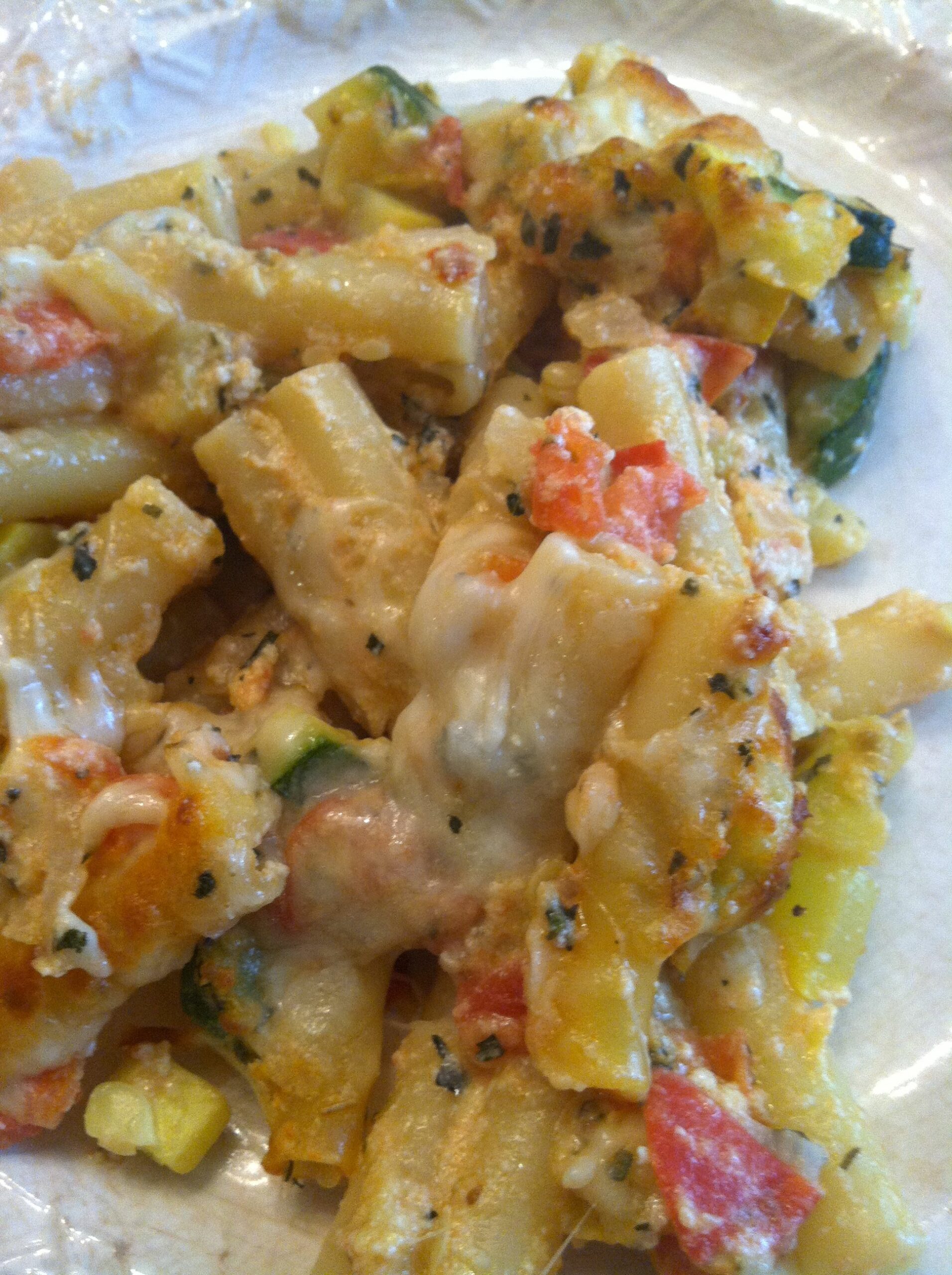 You are currently viewing Baked Ziti and Summer Veggies