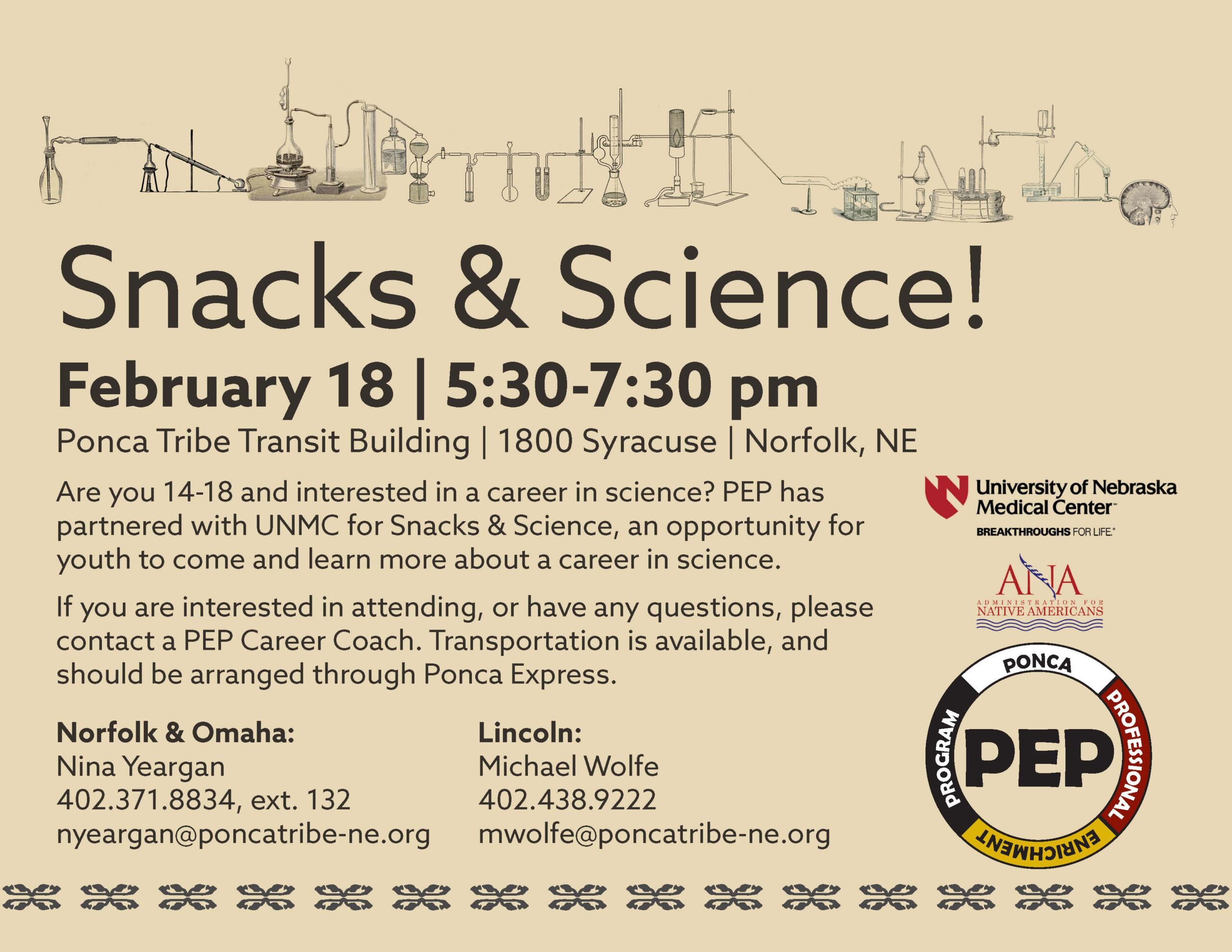 Snacks & Science!