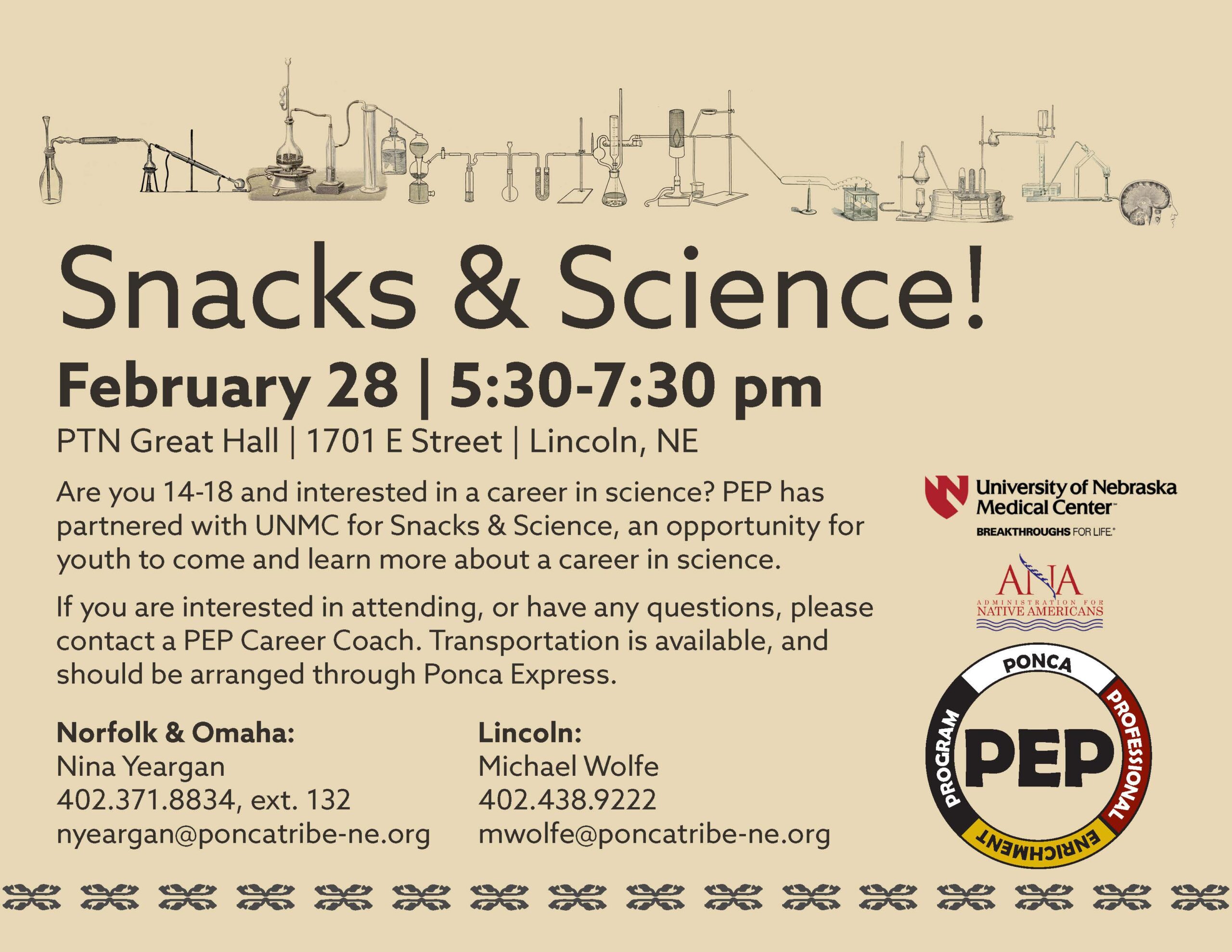 Snacks & Science!