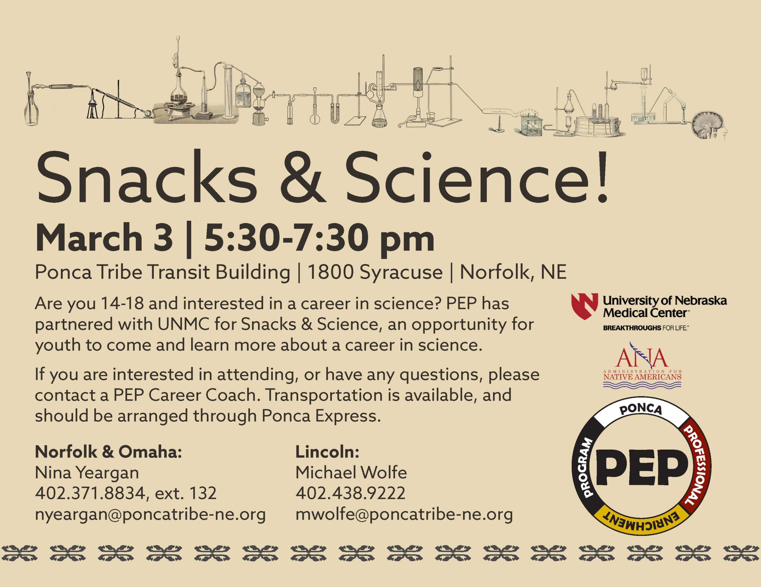 Snacks & Science!