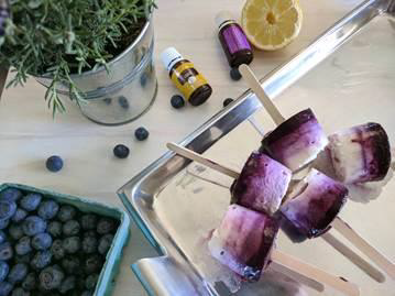 You are currently viewing Blueberry Yogurt Pops with Lavender and Lemon Oil