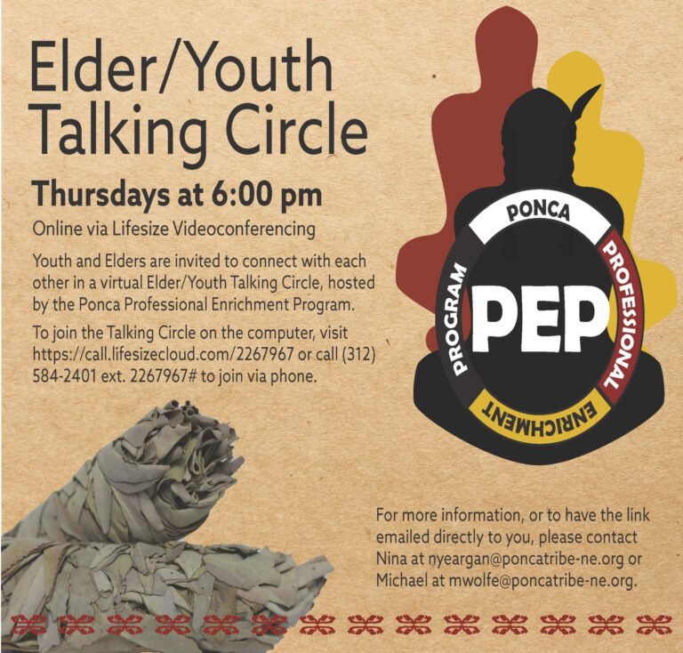 PEP Hosts Elder/Youth Virtual Talking Circle
