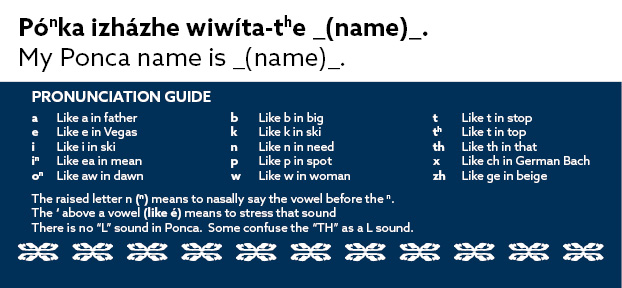 My Ponca name is (name).