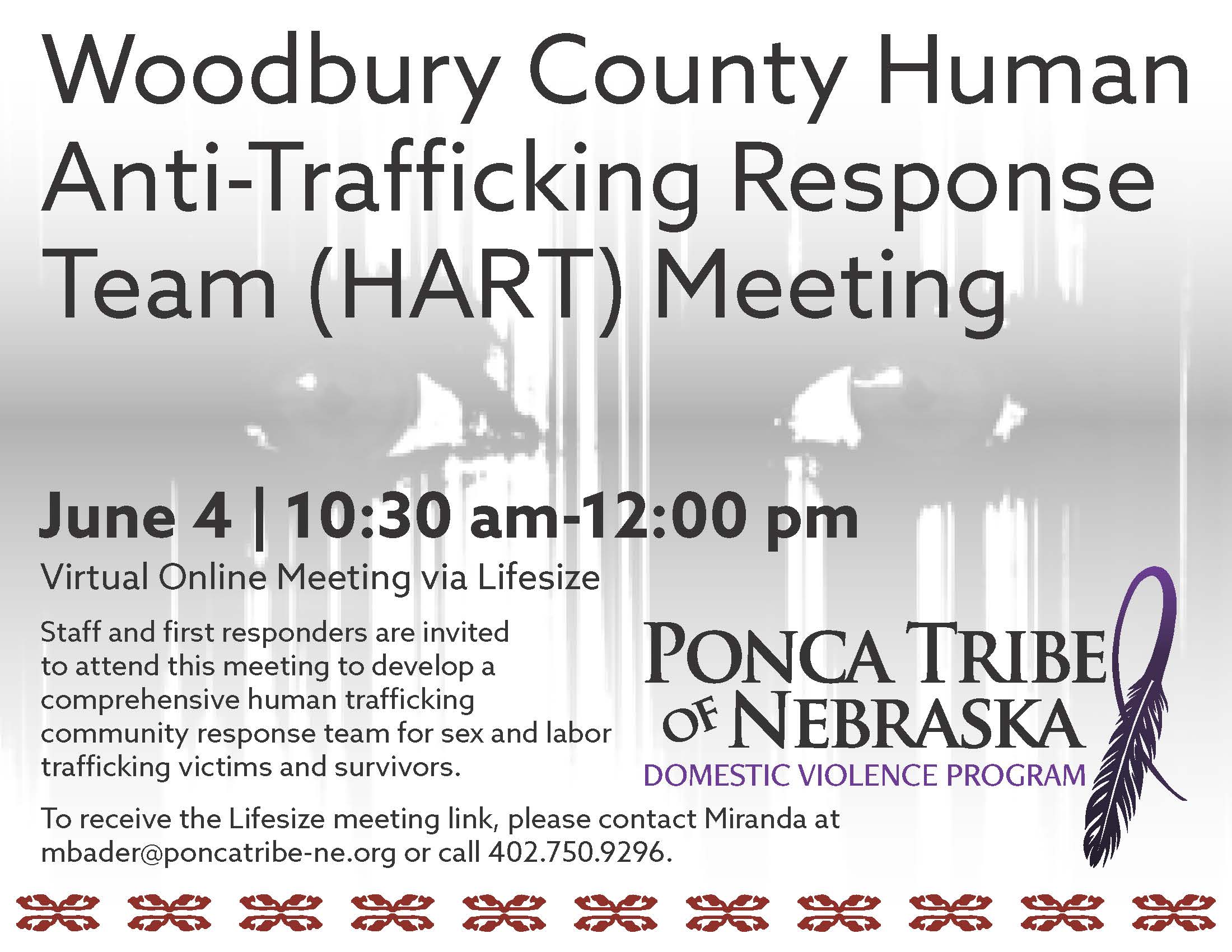 Read more about the article Woodbury County Human Anti-Trafficking Response Team (HART) Meeting June