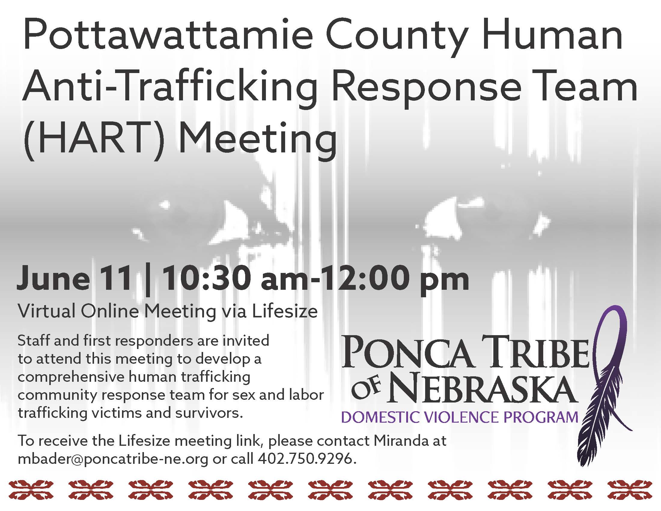 Read more about the article Pottawattamie County Human Anti-Trafficking Response Team (HART) Meeting