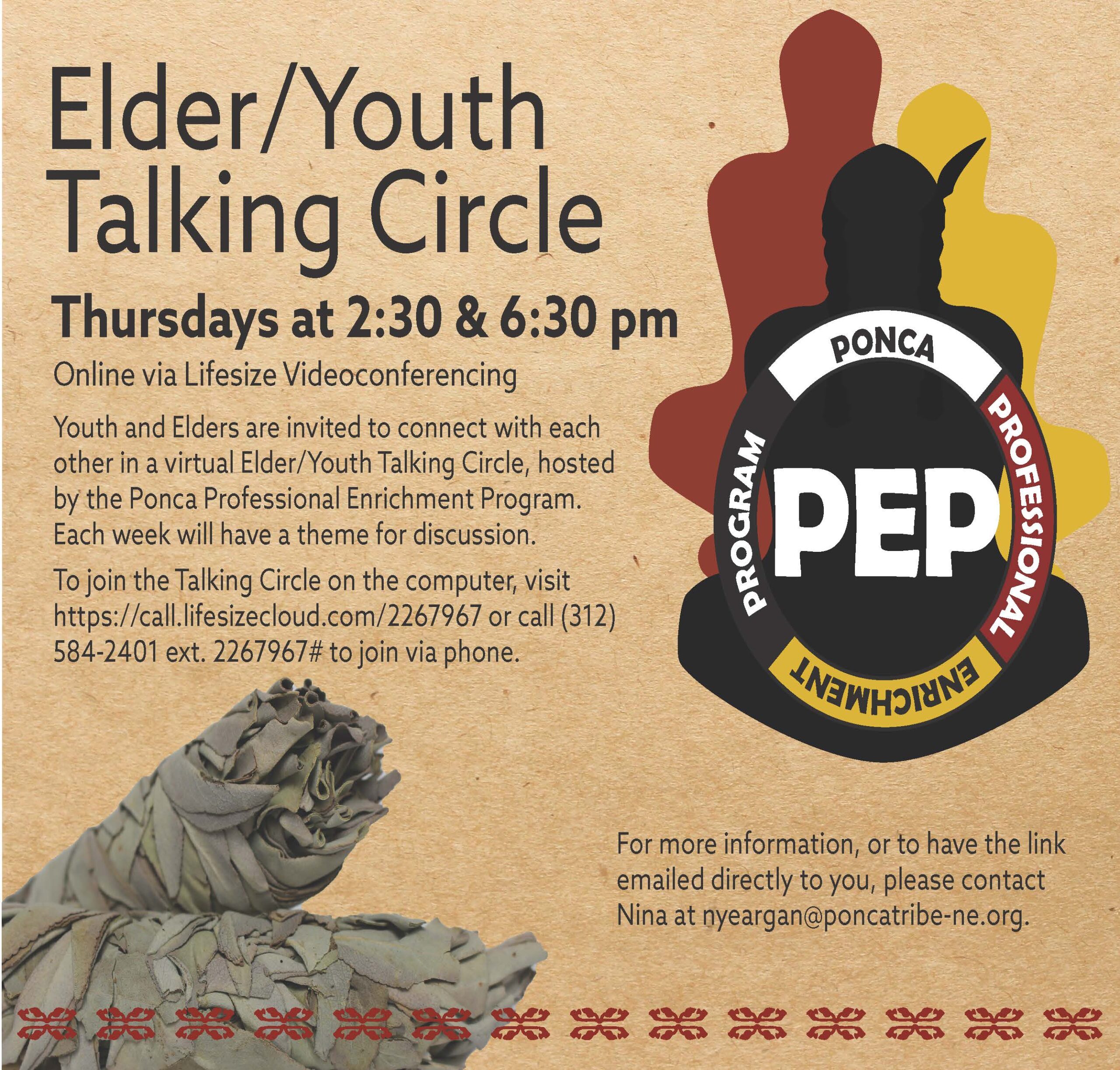 Elder/Youth Virtual Talking Circle