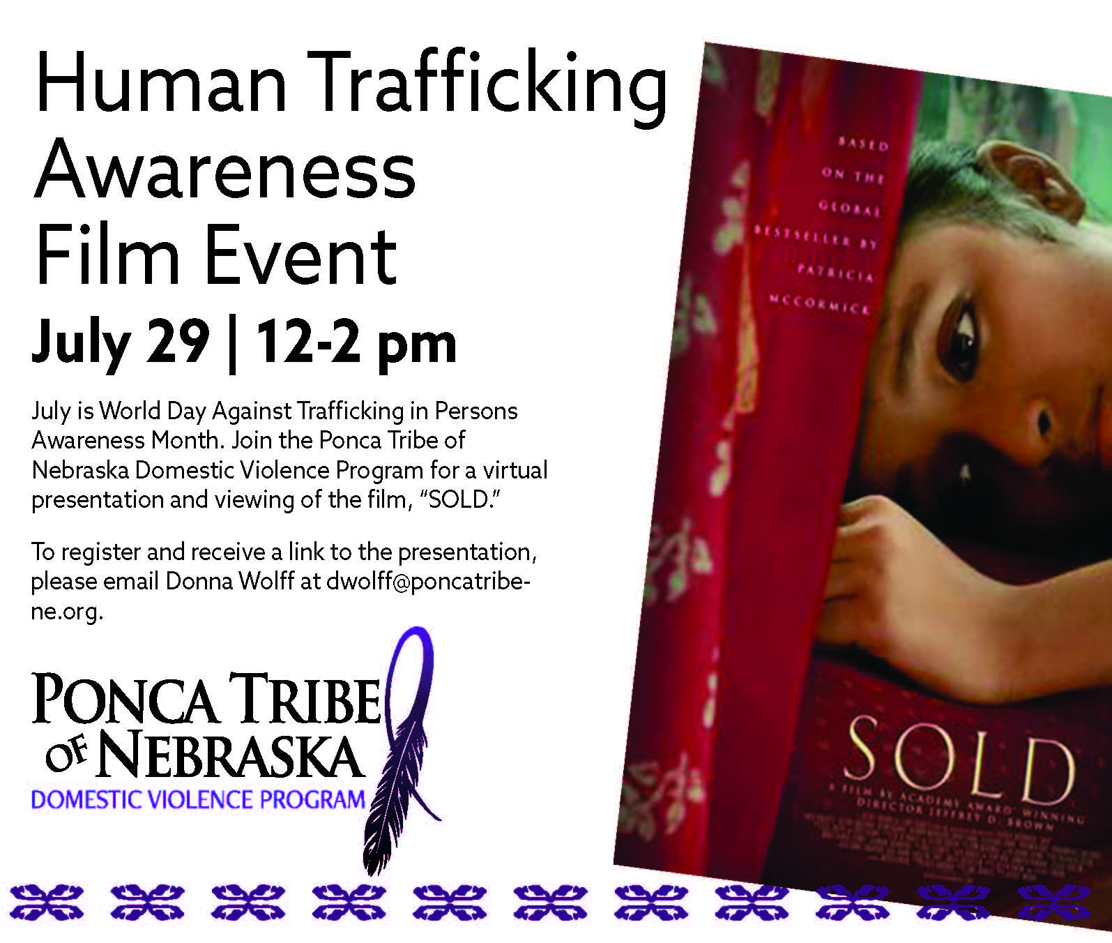 Read more about the article Human Trafficking Awareness Film Event