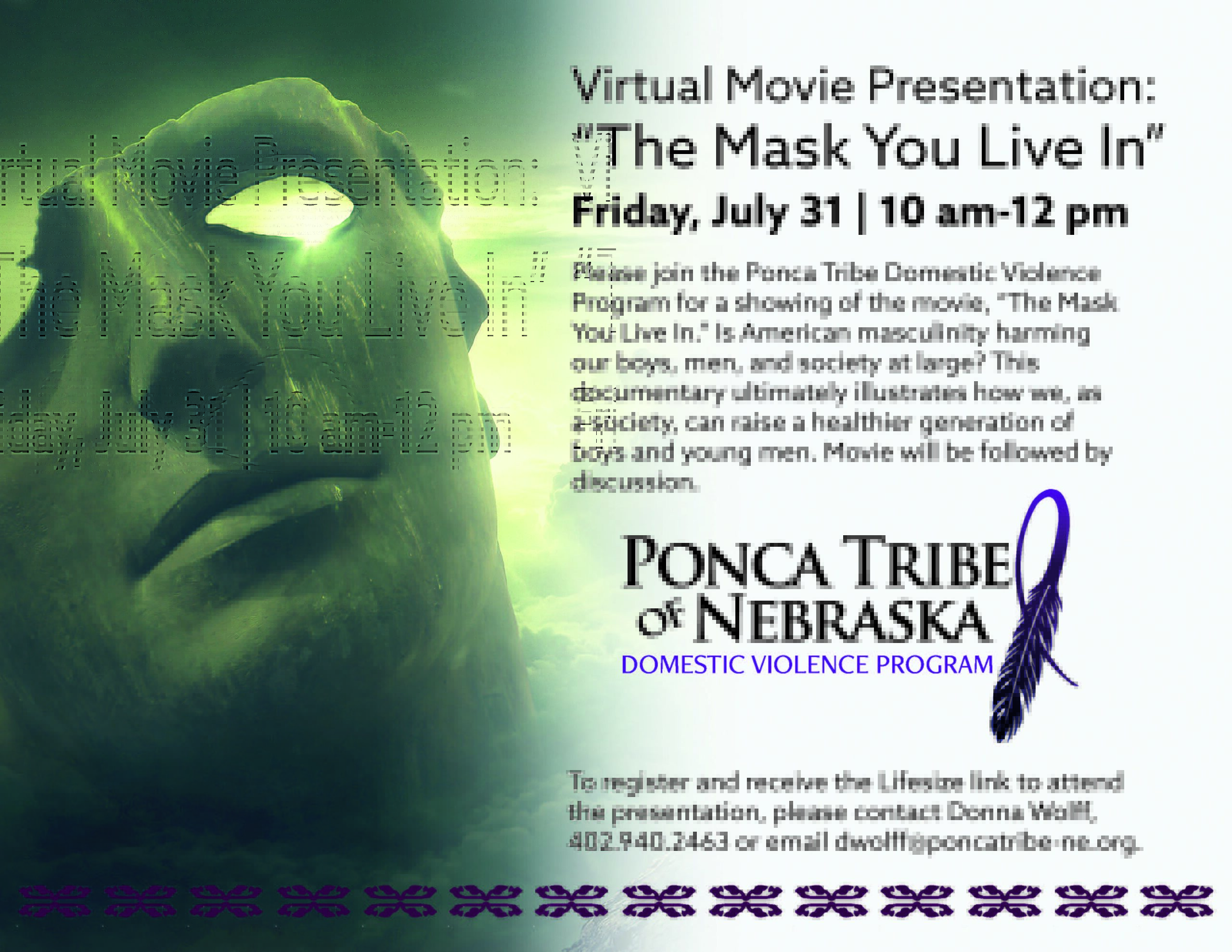 Virtual Movie Presentation: “The Mask You Live In”