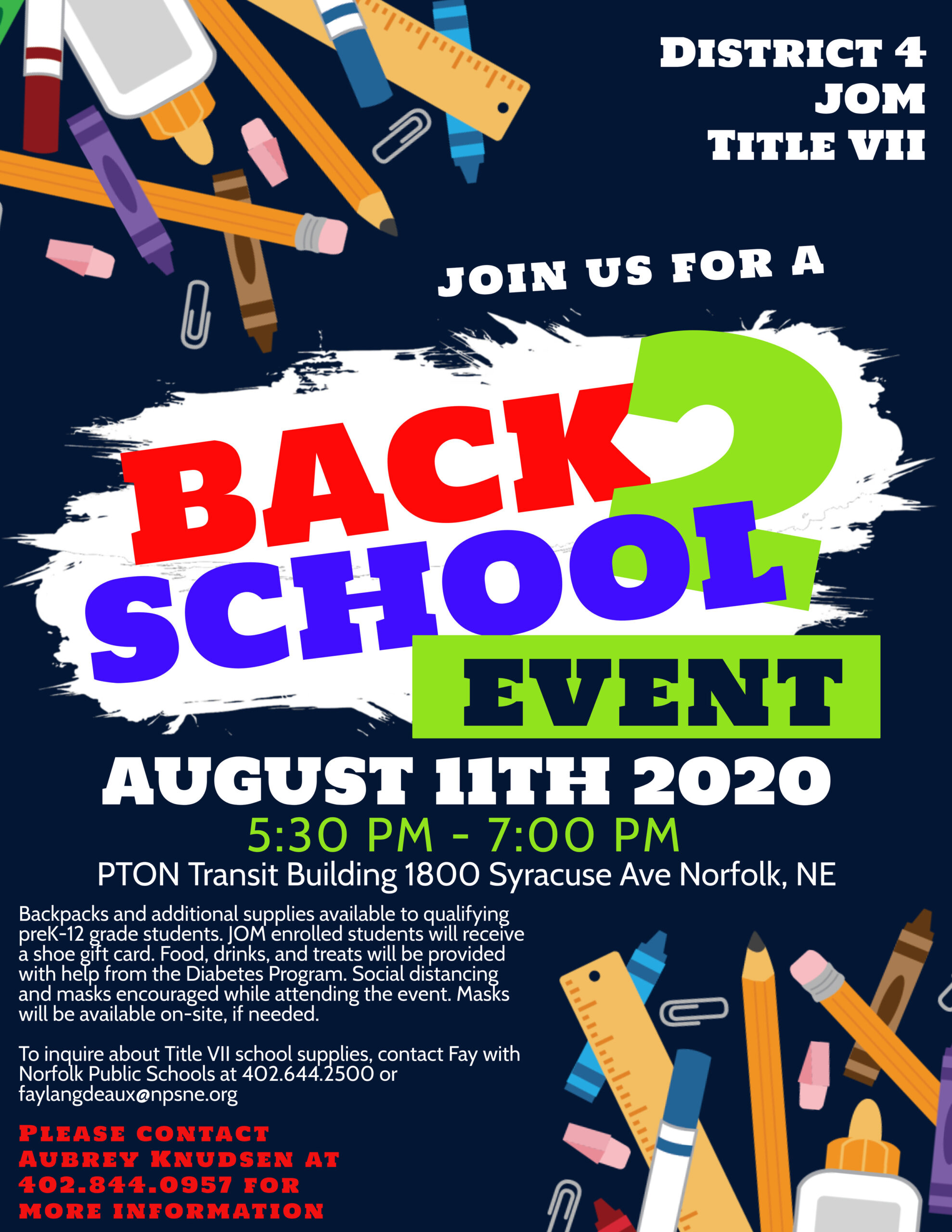 District 4 Back to School Event