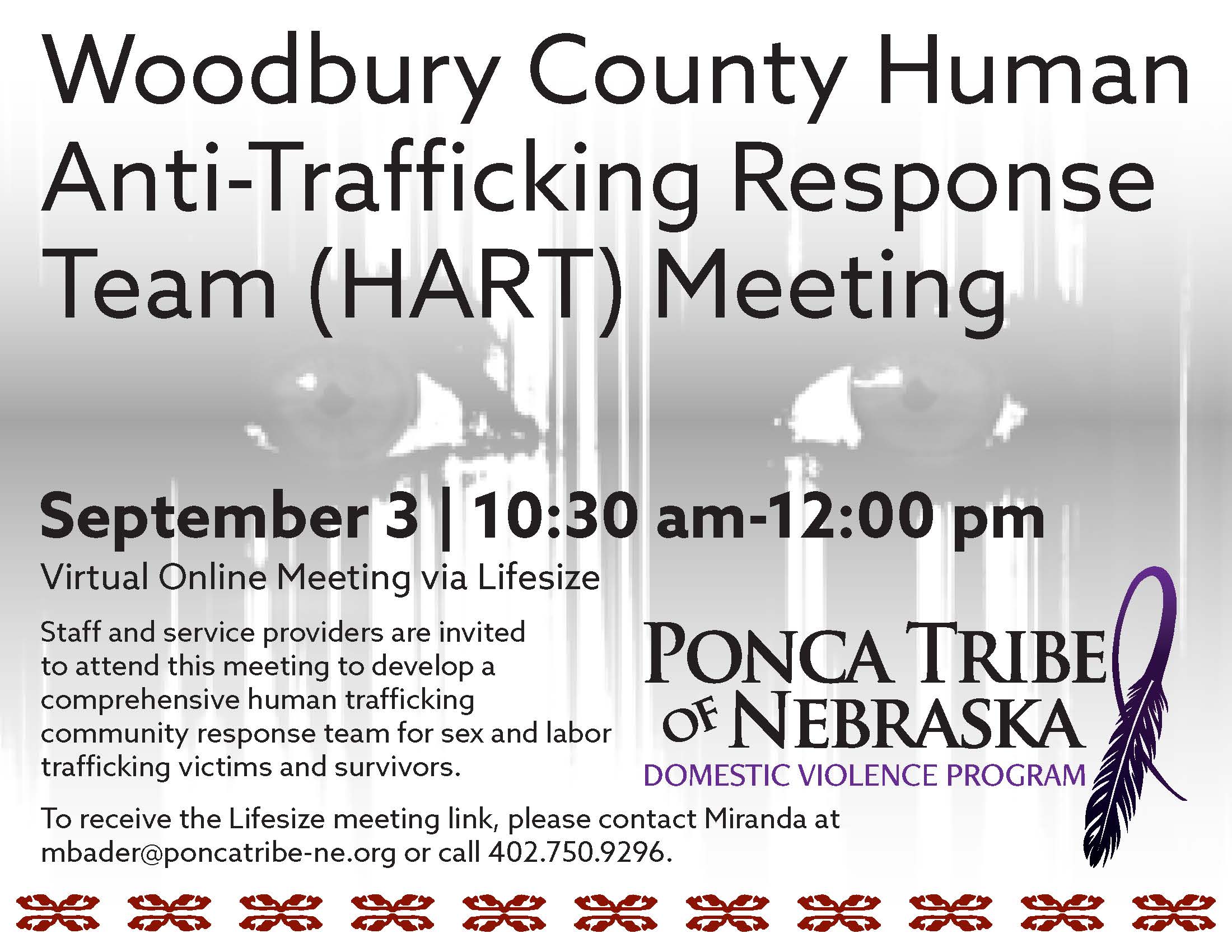 Read more about the article Woodbury County Human Anti-Trafficking Response Team (HART) Meeting