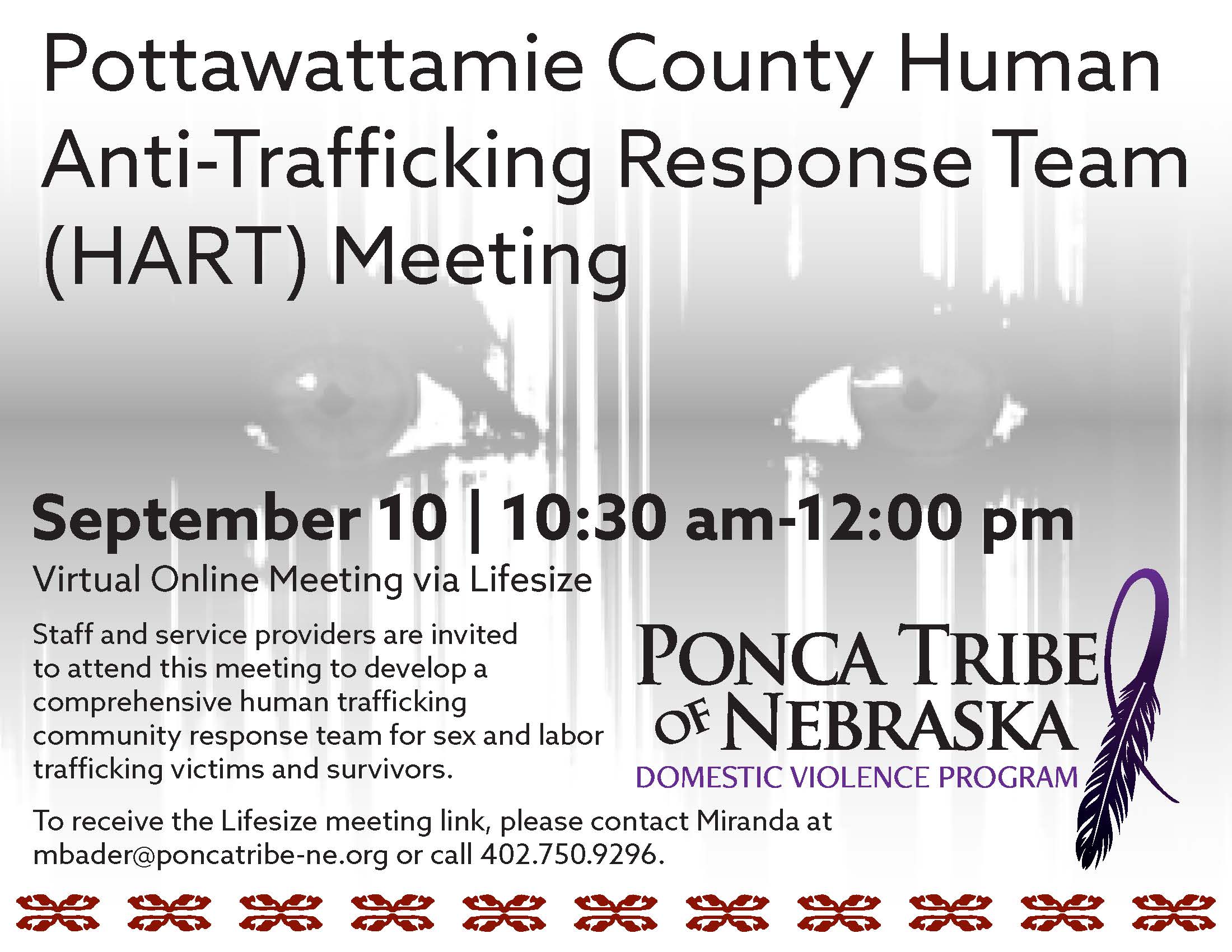 Read more about the article Pottawattamie County Human Anti-Trafficking Response Team (HART) Meeting