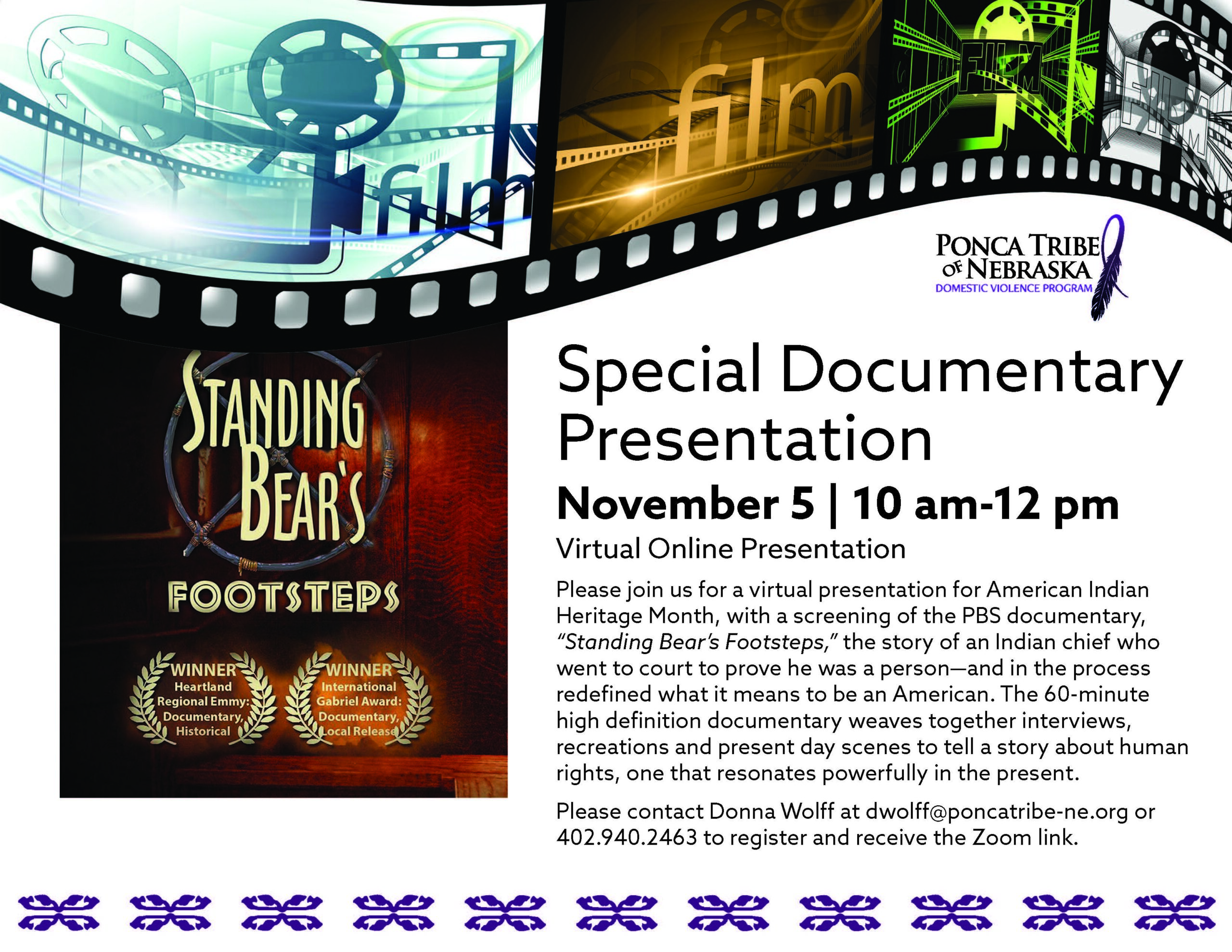 Special Documentary Presentation: Standing Bear’s Footsteps
