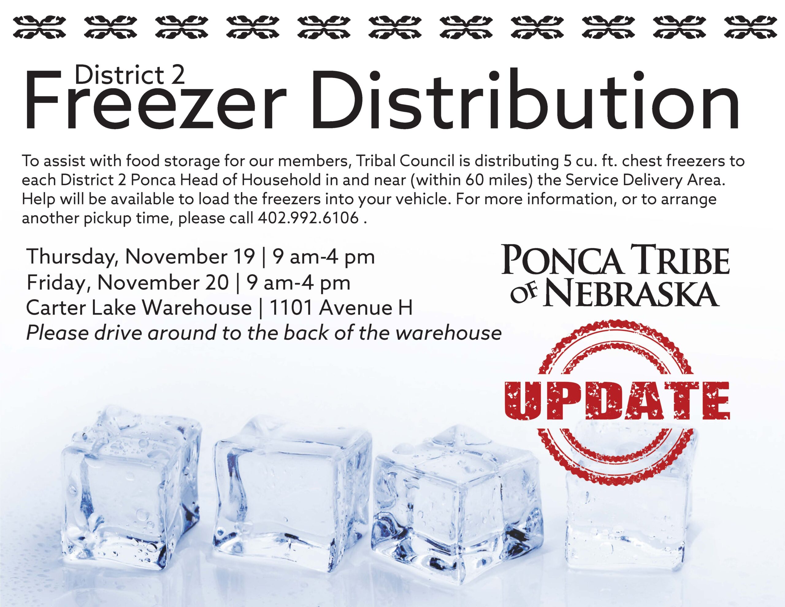 District 2 Freezer Distribution