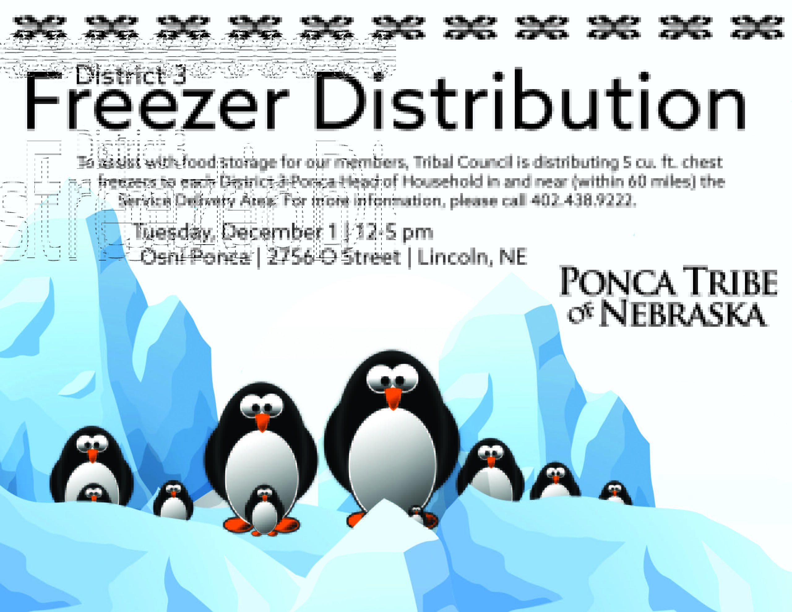 District 3 Freezer Distribution