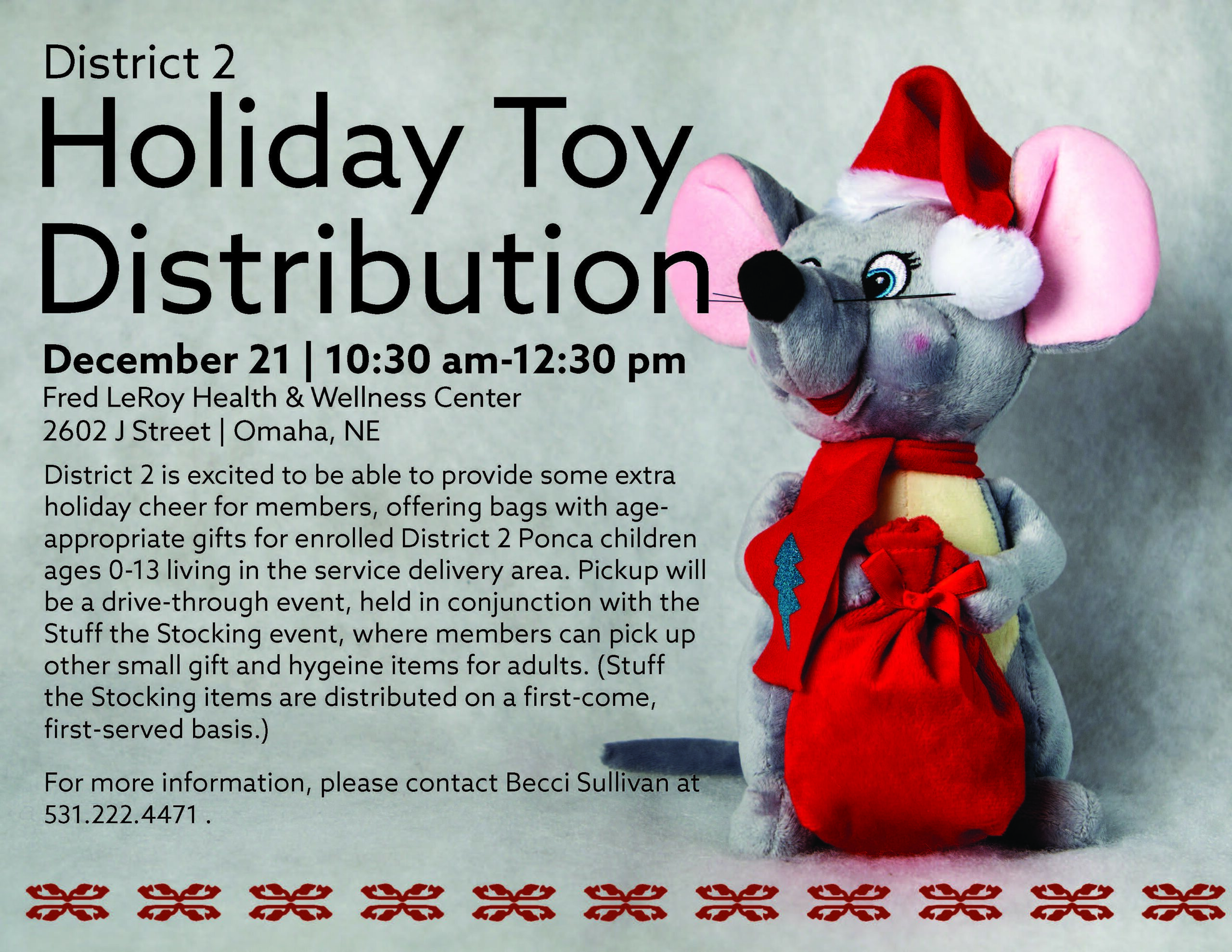 District 2 Holiday Toy Distribution