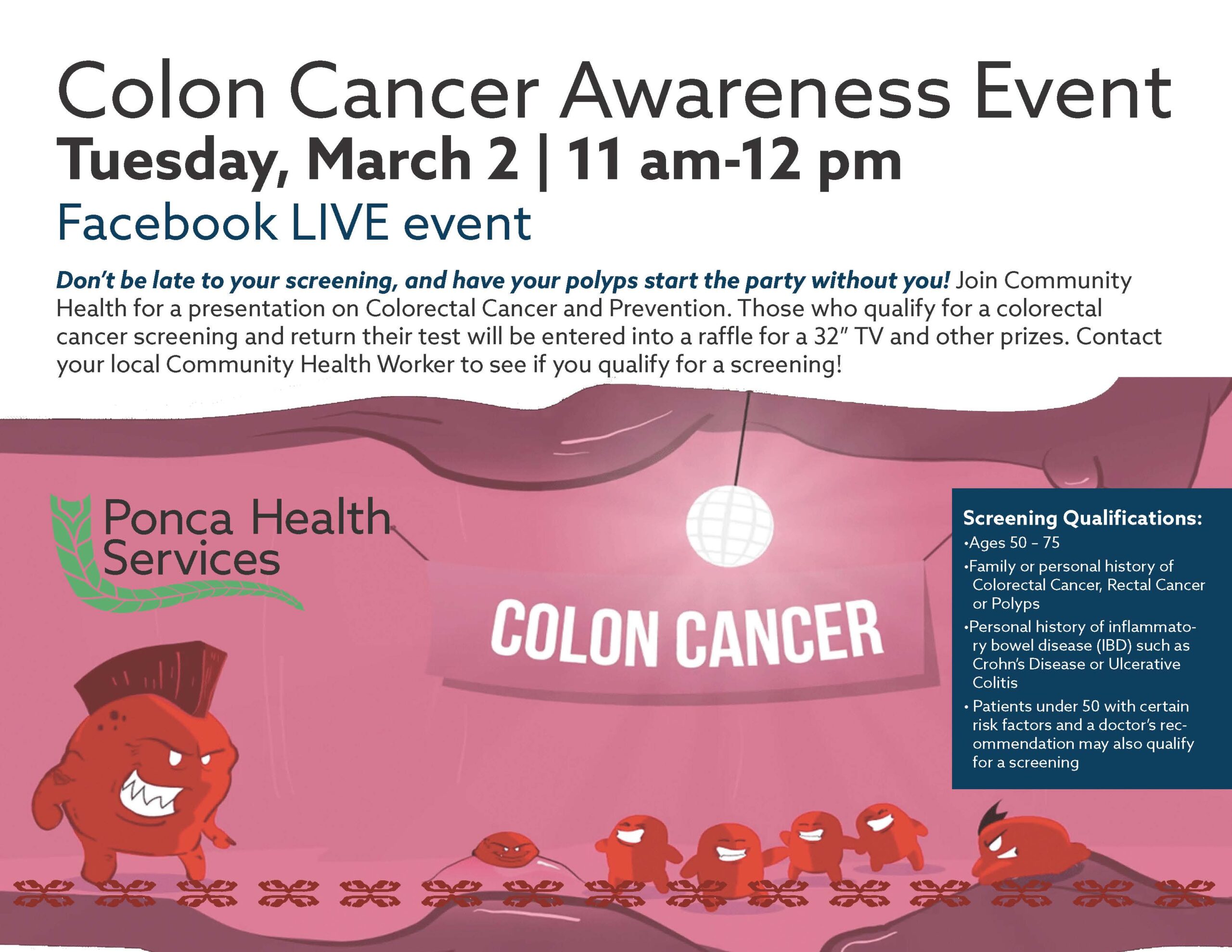 Read more about the article Colon Cancer Awareness Event