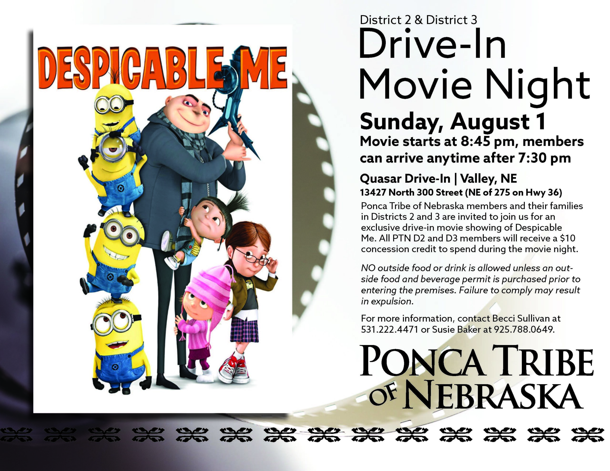 District 2 & District 3 Drive-In Movie Night