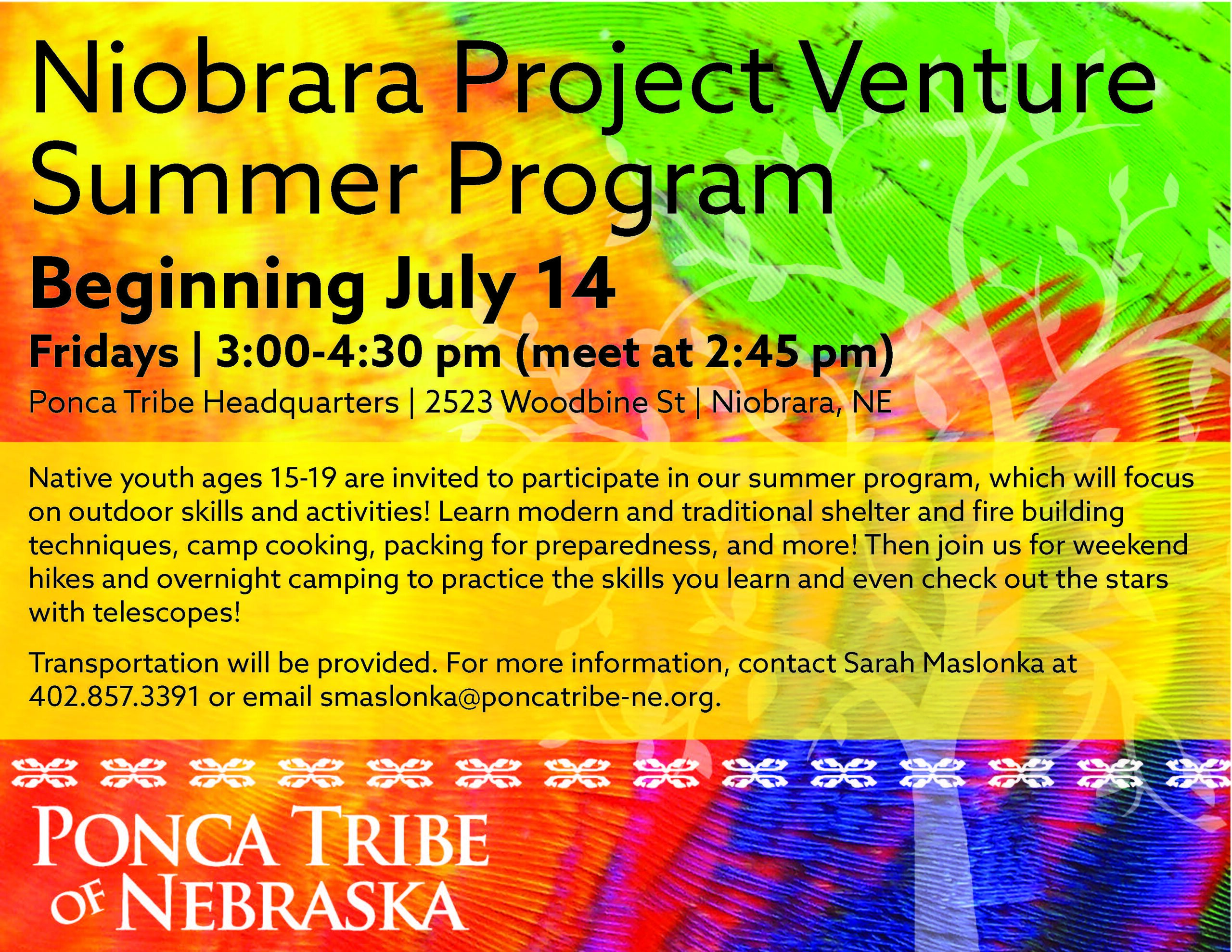 Niobrara Project Venture Summer Program