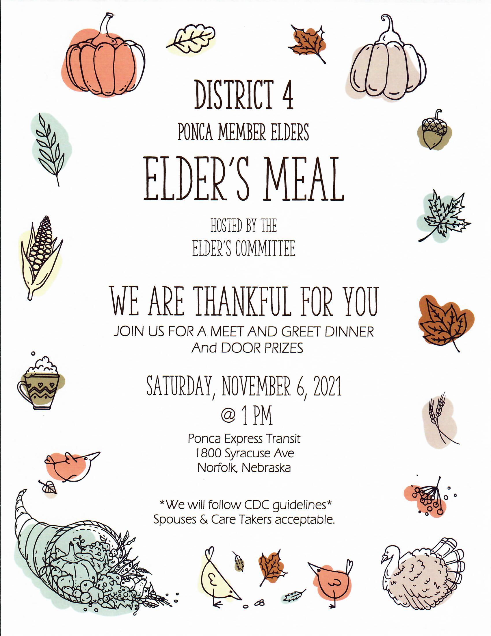 Read more about the article District 4 Elders Meal