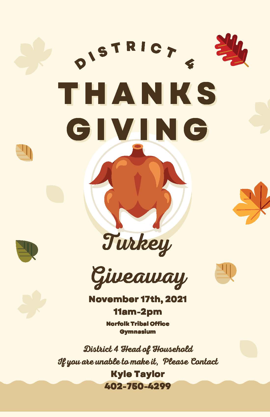 District 4 Turkey Giveaway