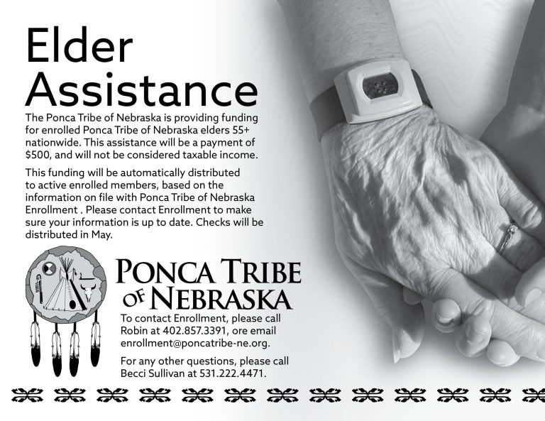 Ponca Tribe of Nebraska to provide Elder Assistance