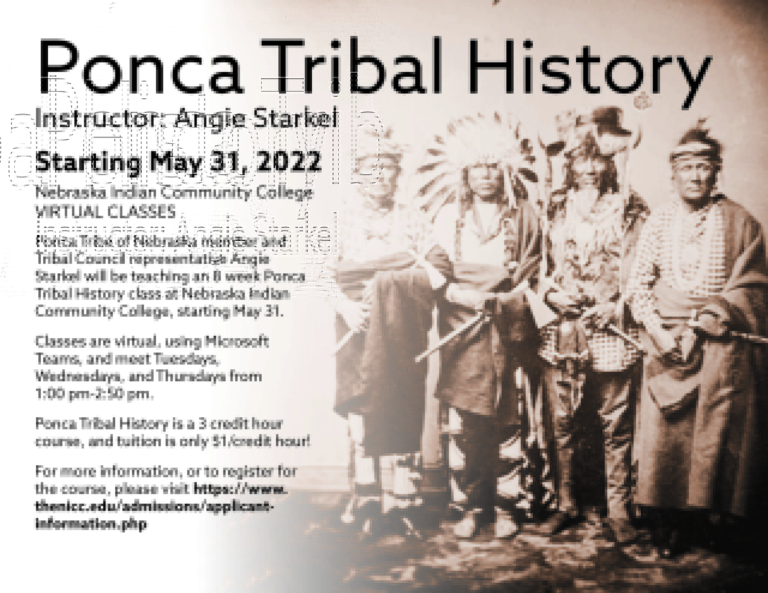 Ponca Tribal History Class
