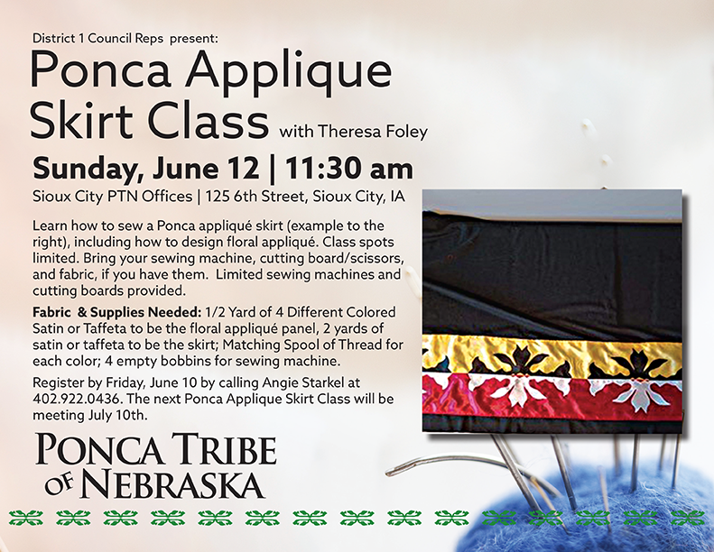 Ponca Applique Skirt Class