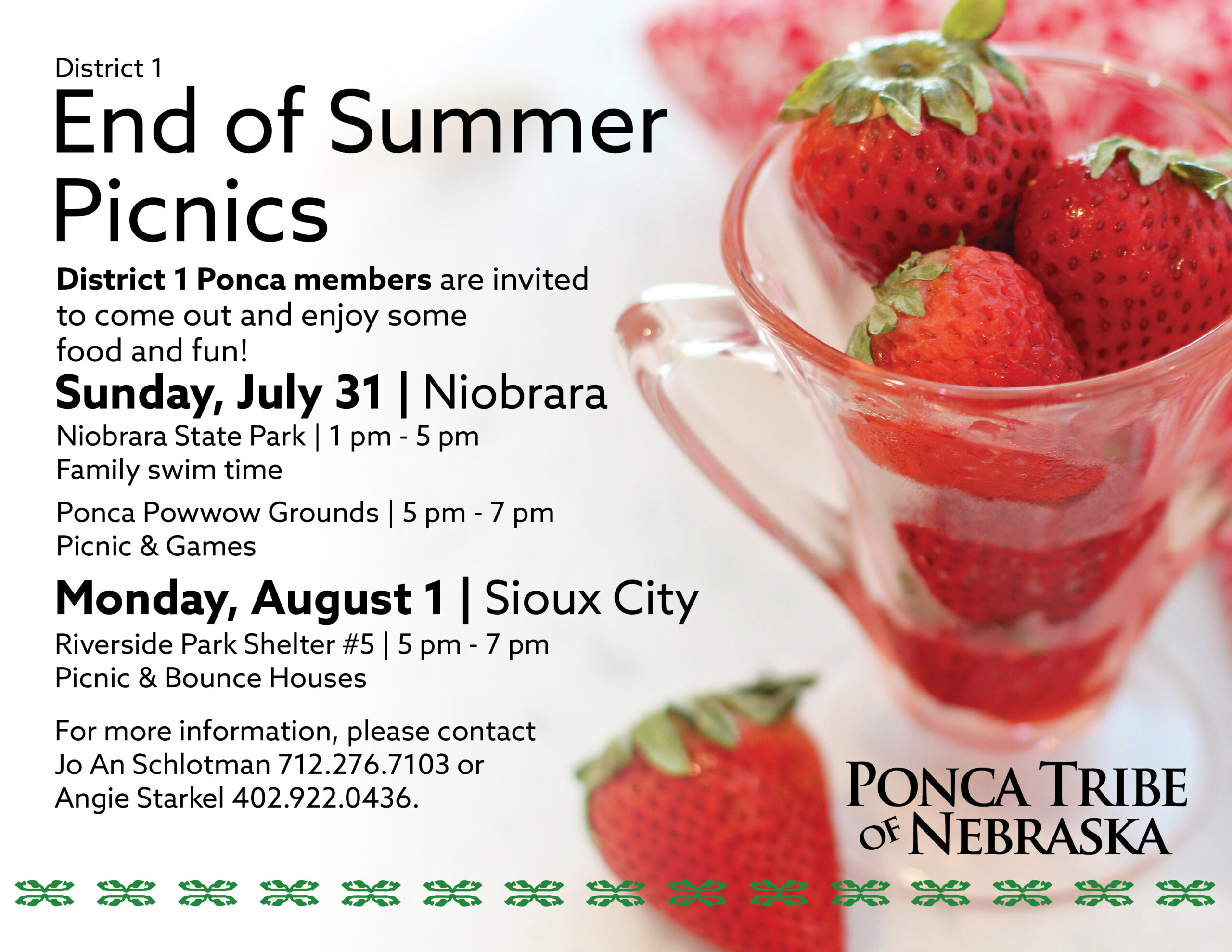 District 1 End of Summer Picnic – Sioux City