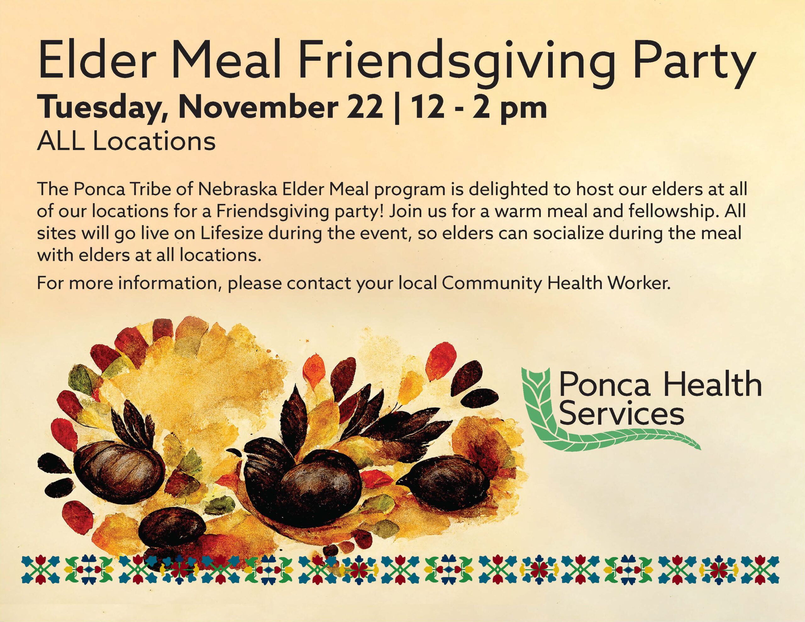 Elder Meal Friendsgiving Party