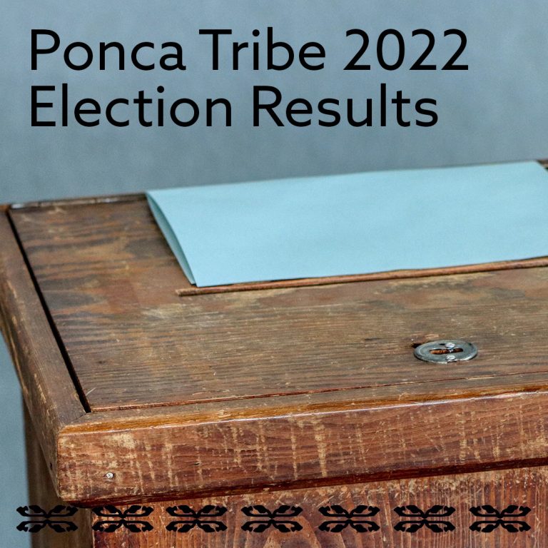 Ponca Tribe 2022 Election Results