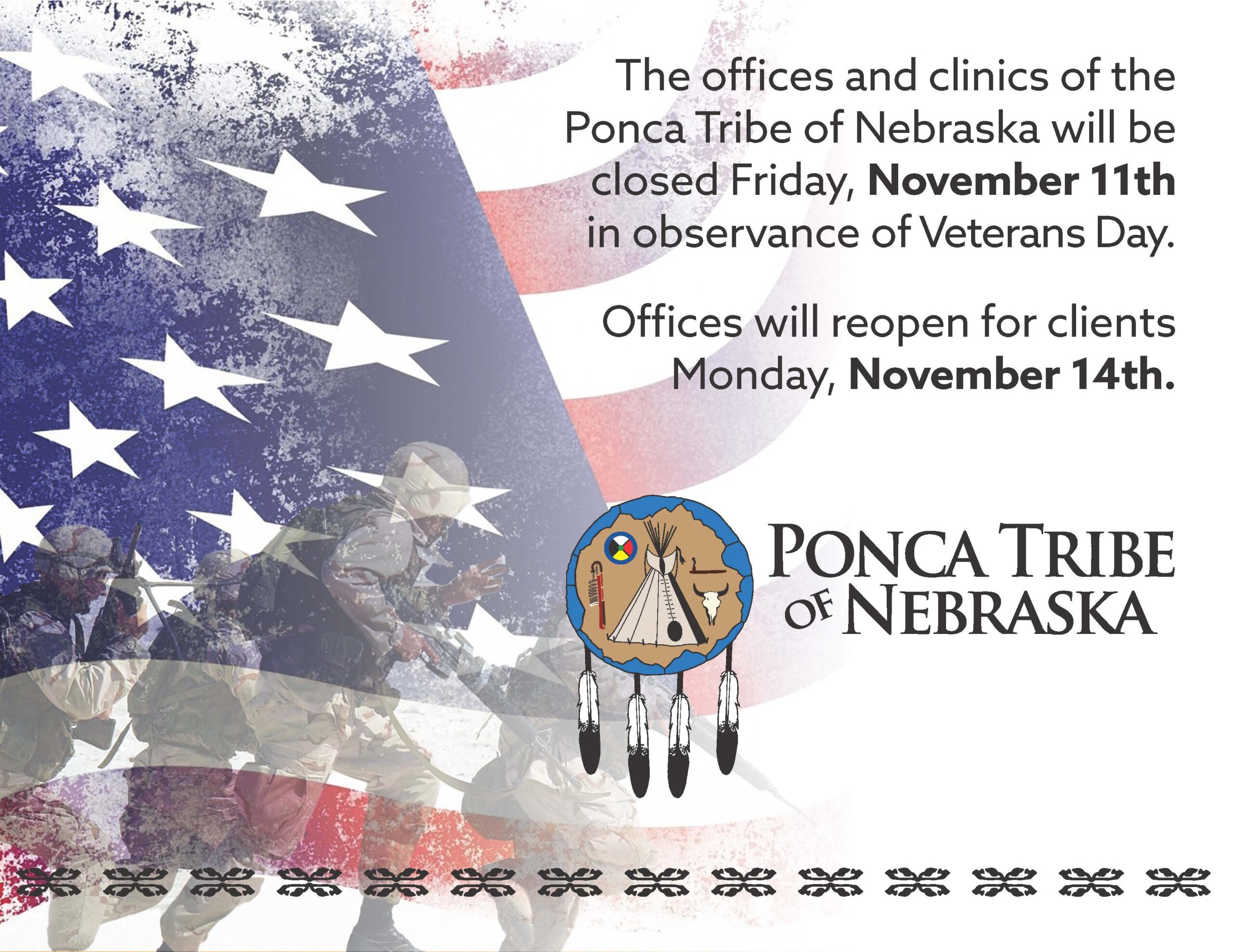 Office Closure for Veterans Day