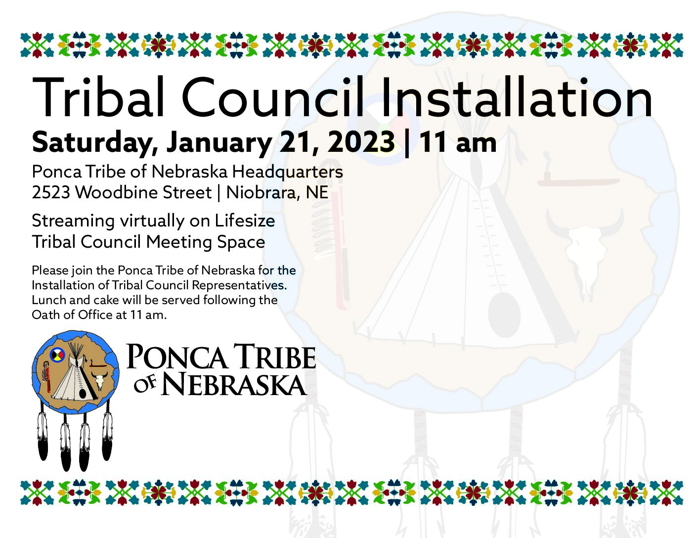 Read more about the article Tribal Council to be Installed January 21, 2023