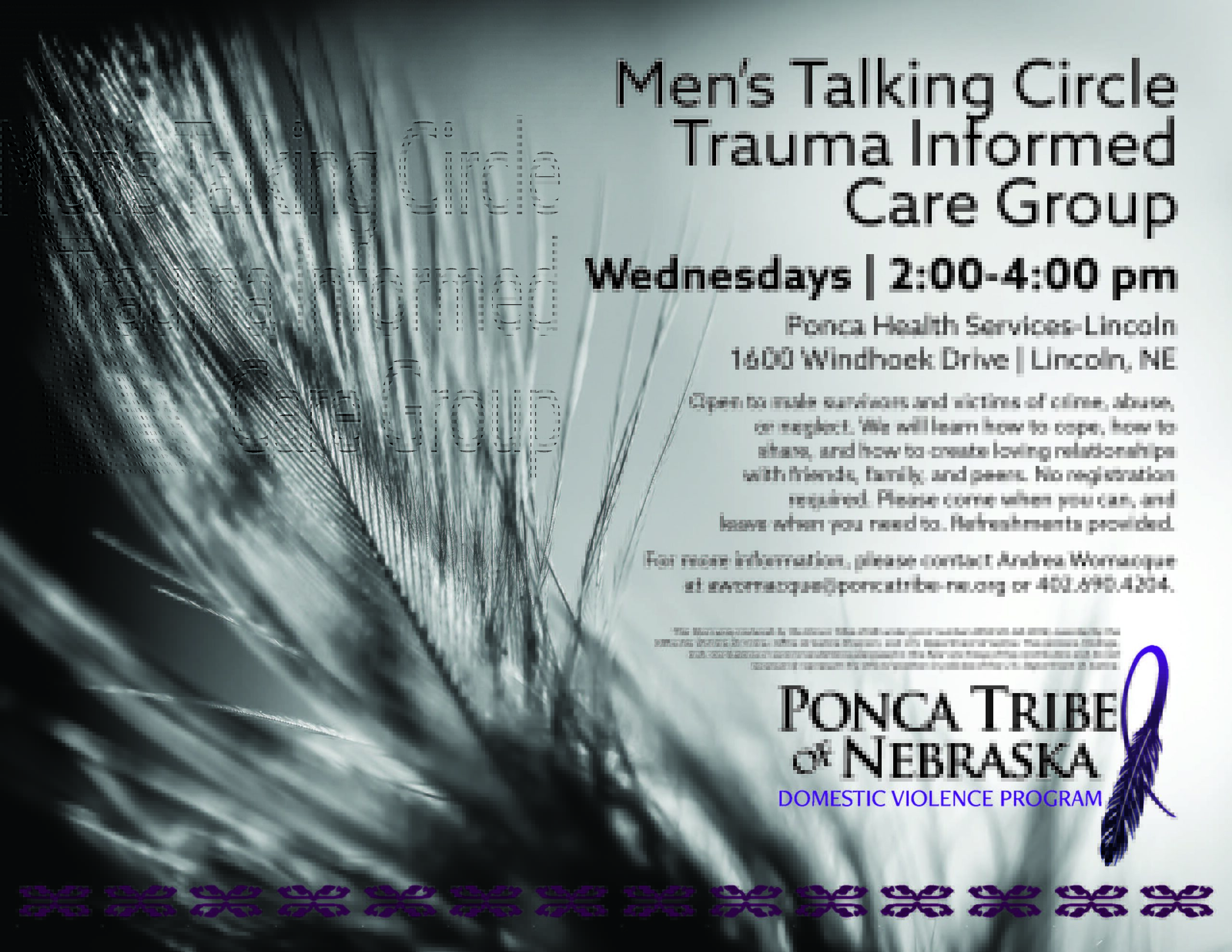 Men’s Talking Circle Trauma Informed Care Group – Lincoln
