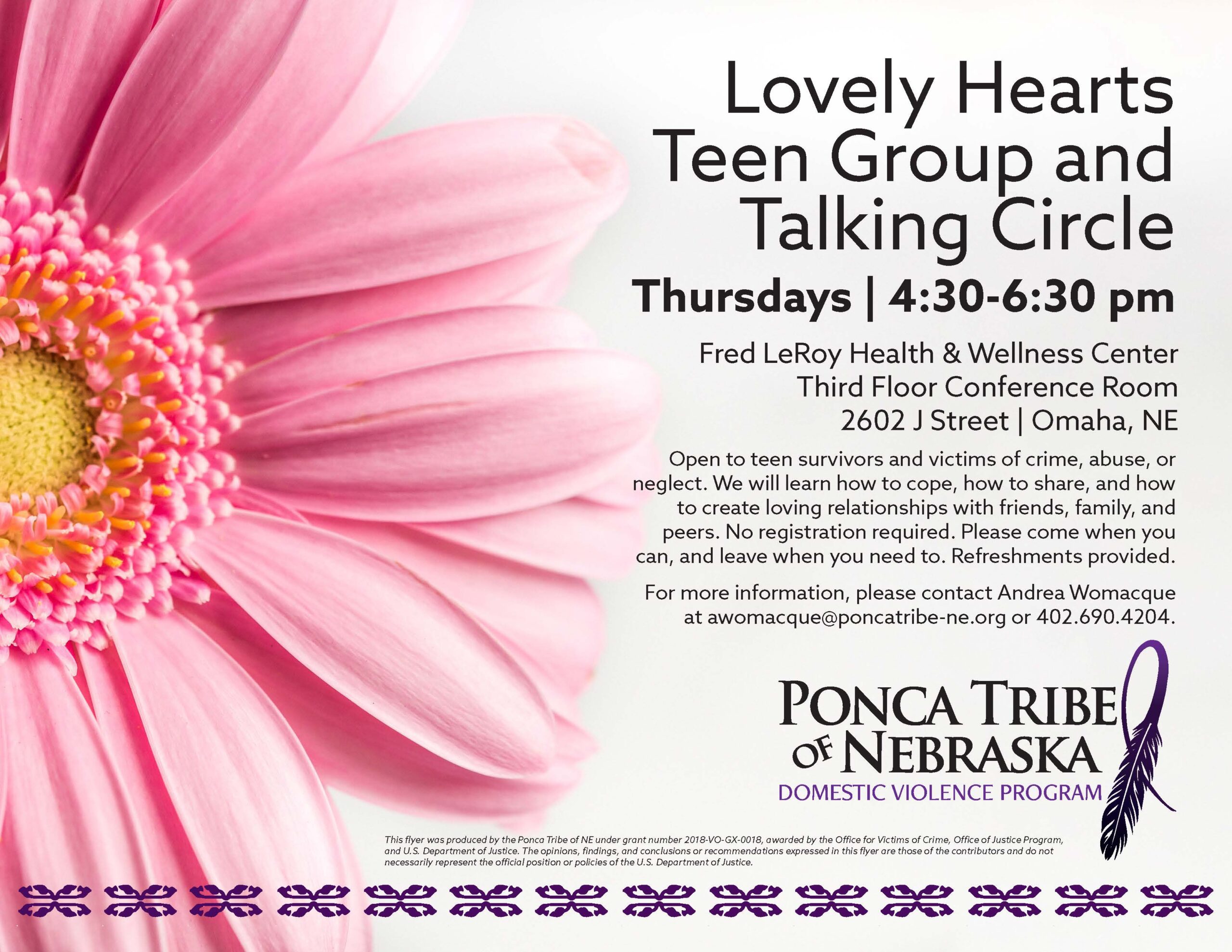 Lovely Hearts Teen Group and Talking Circle