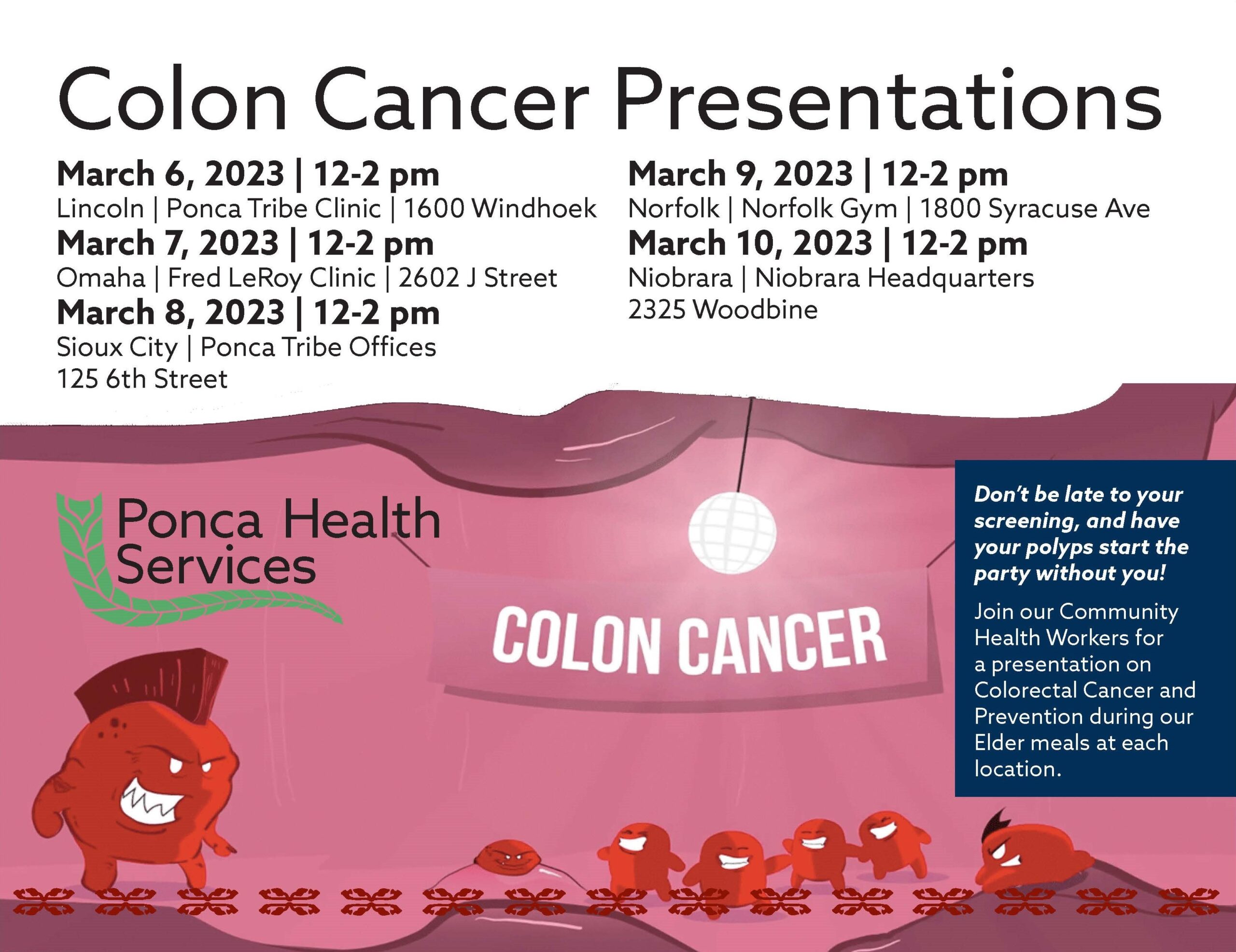Colon Cancer Presentations – Niobrara