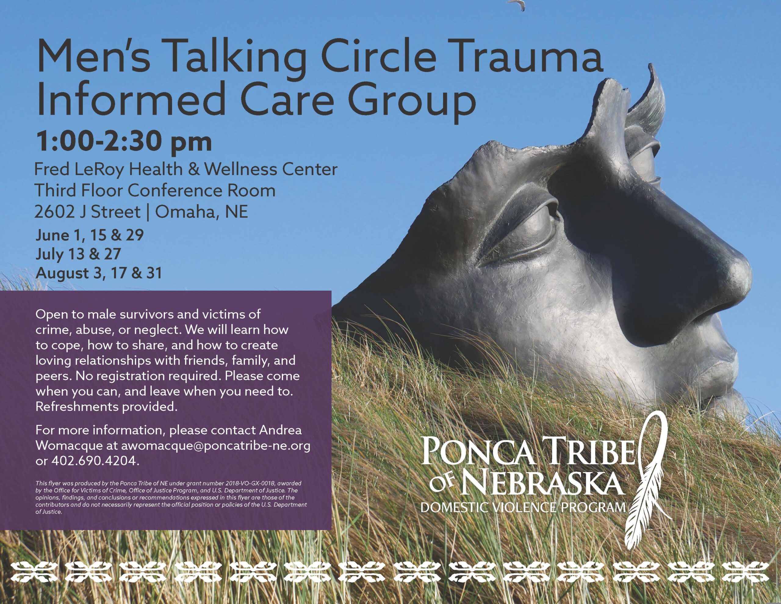 Men’s Talking Circle Trauma Informed Care Group – Omaha