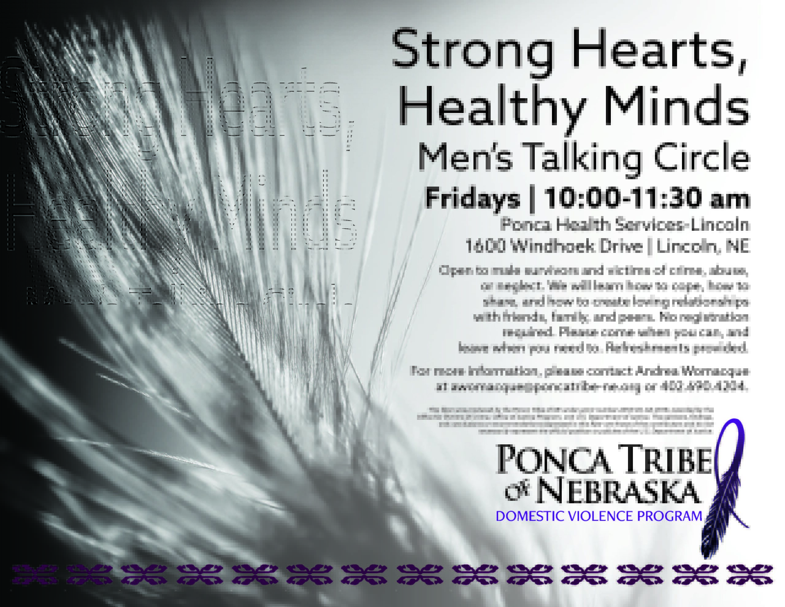 Strong Hearts, Healthy Minds: Men’s Talking Circle – Lincoln