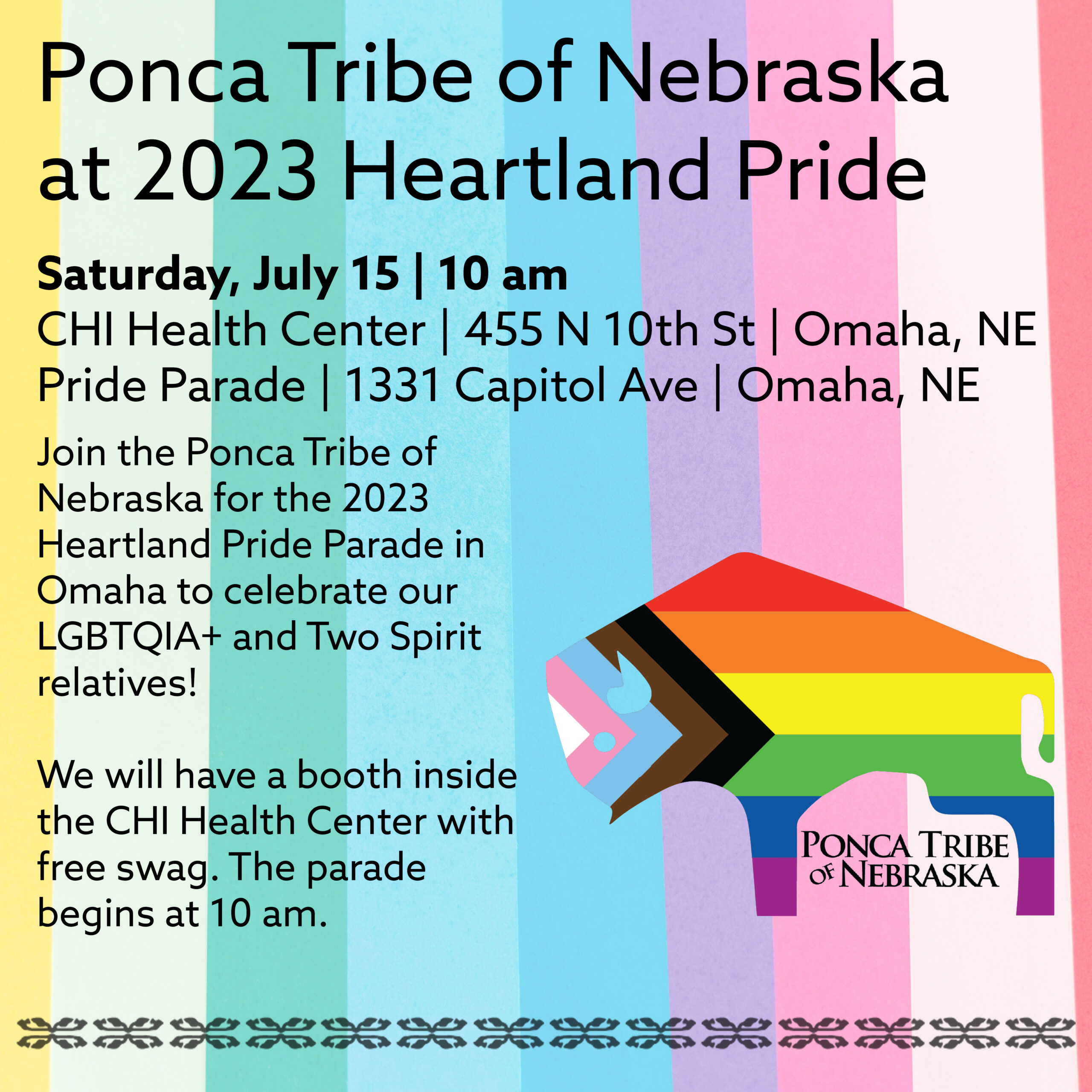 Ponca Tribe of Nebraska at 2023 Heartland Pride