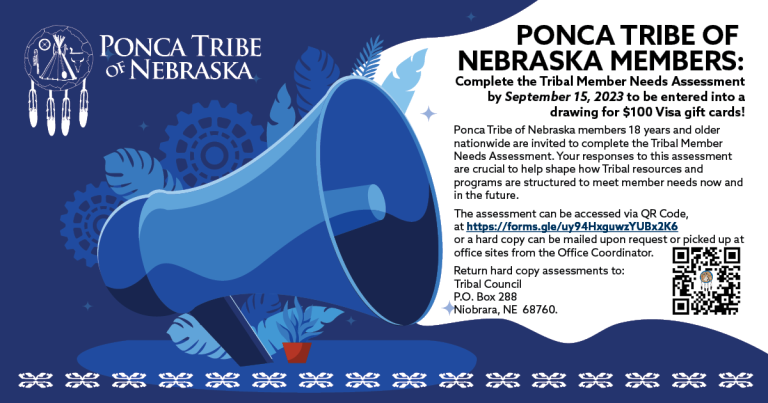 Ponca Tribe Members invited to take Tribal Member Needs Assessment