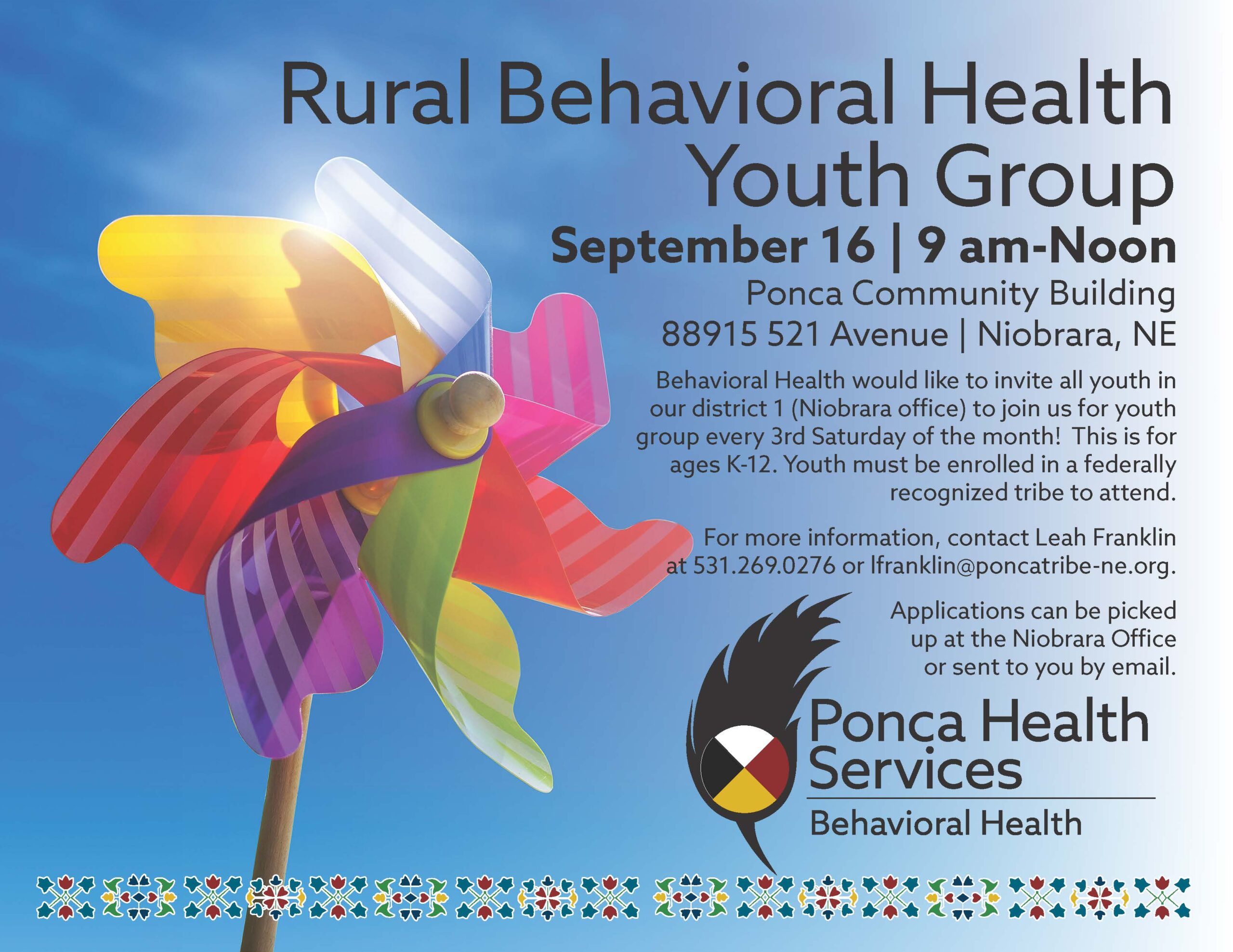 Rural Behavioral Health Youth Group – Niobrara