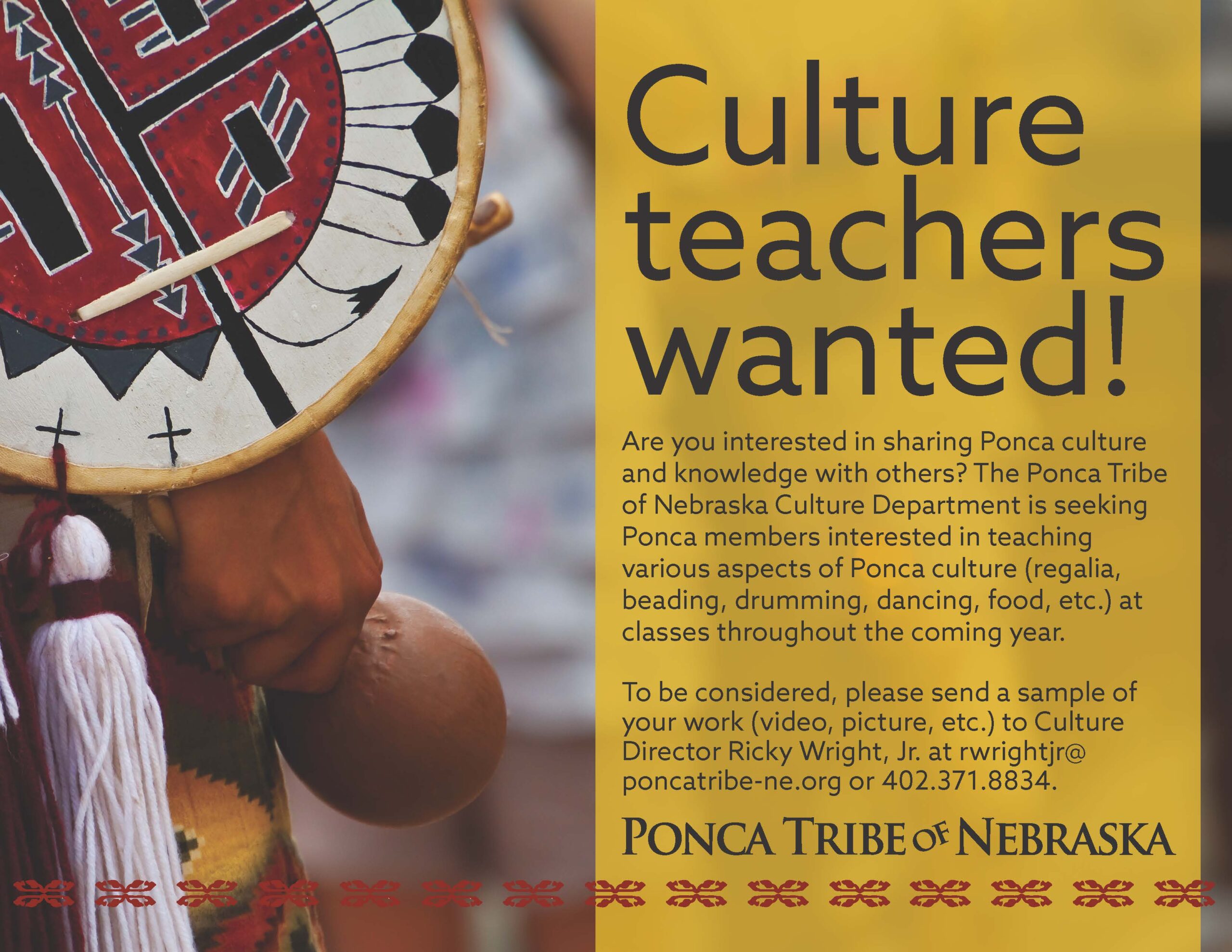 Culture Teachers Wanted!