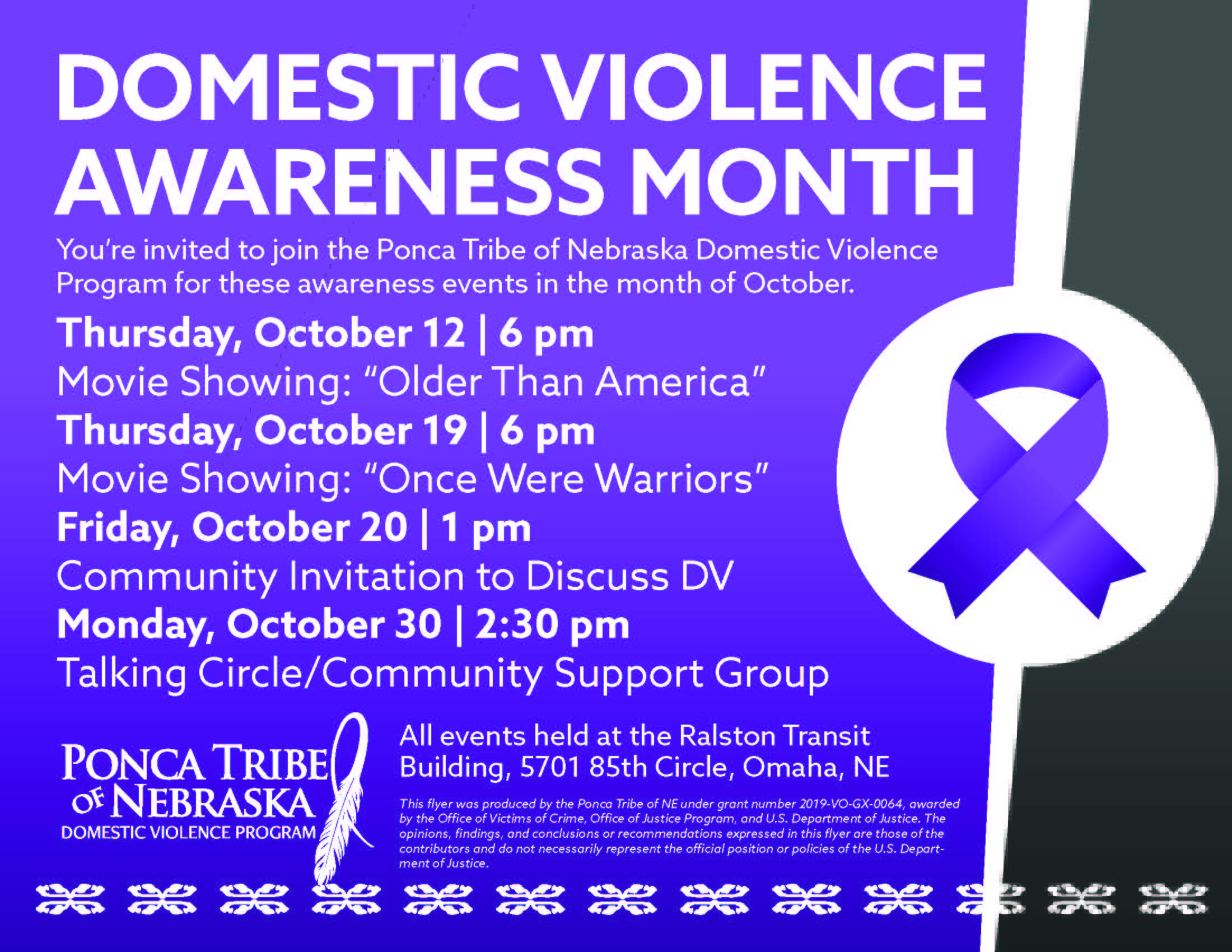 Domestic Violence Awareness Month Events – Omaha
