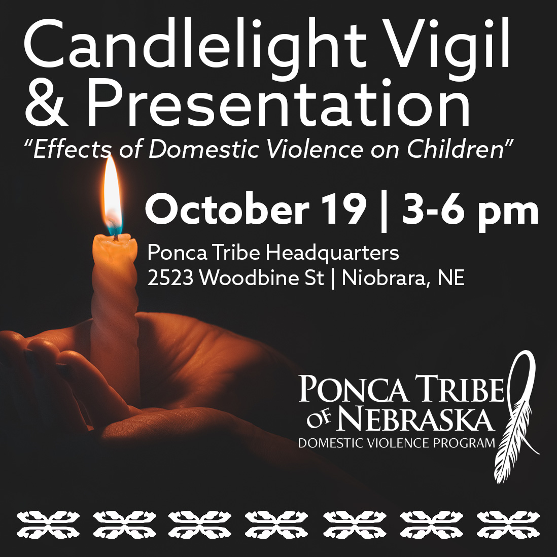Candlelight Vigil & Presentation: “Effects of Domestic Violence on Children”