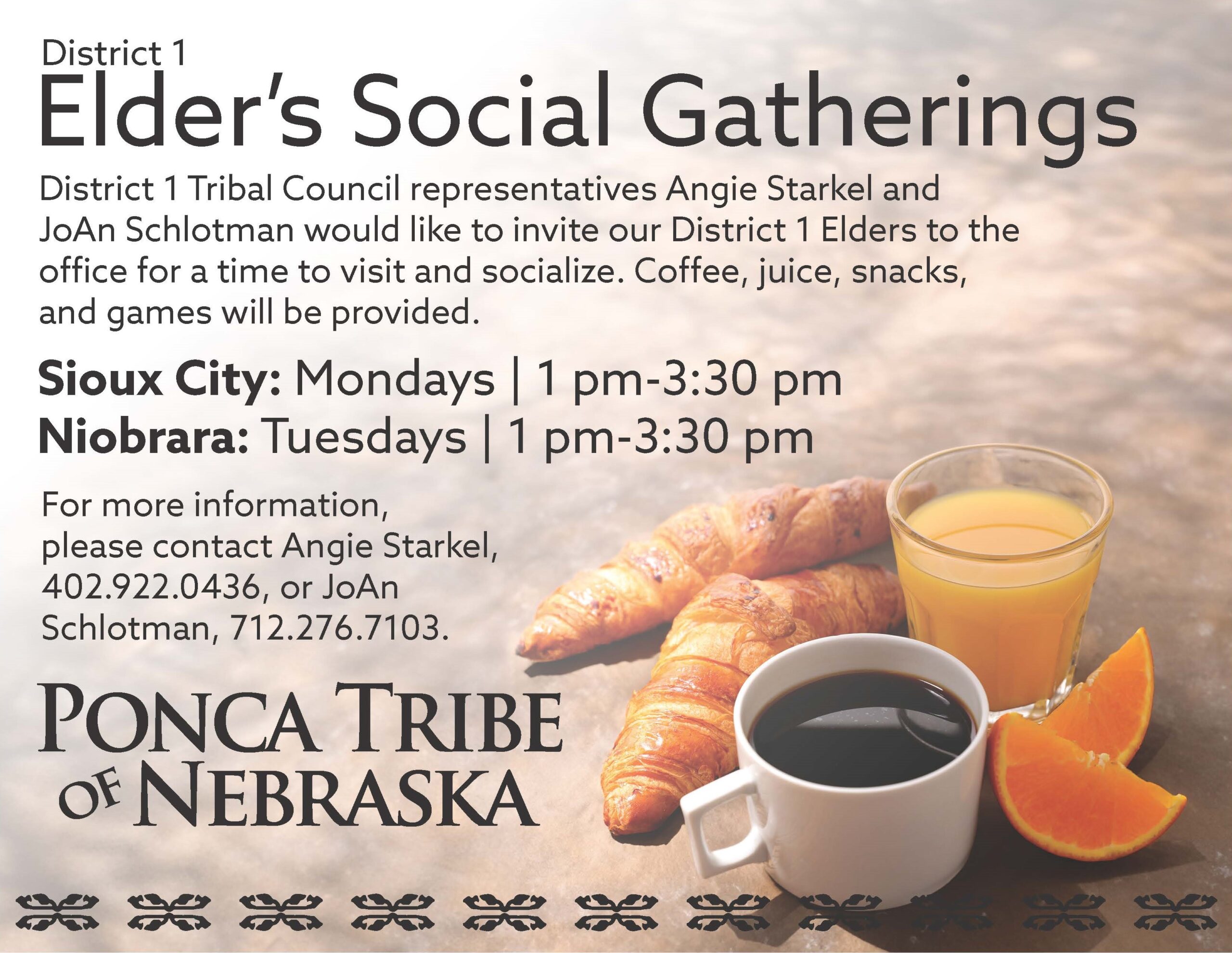 District 1 Elder’s Social Gatherings – Sioux City